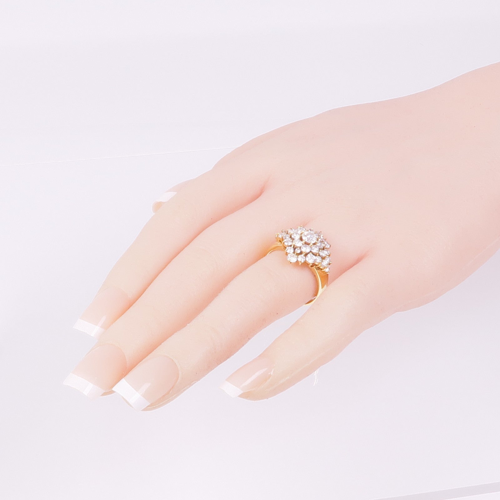 JEWELRY 18K黃金Diamond Ring鑽石戒指US#8