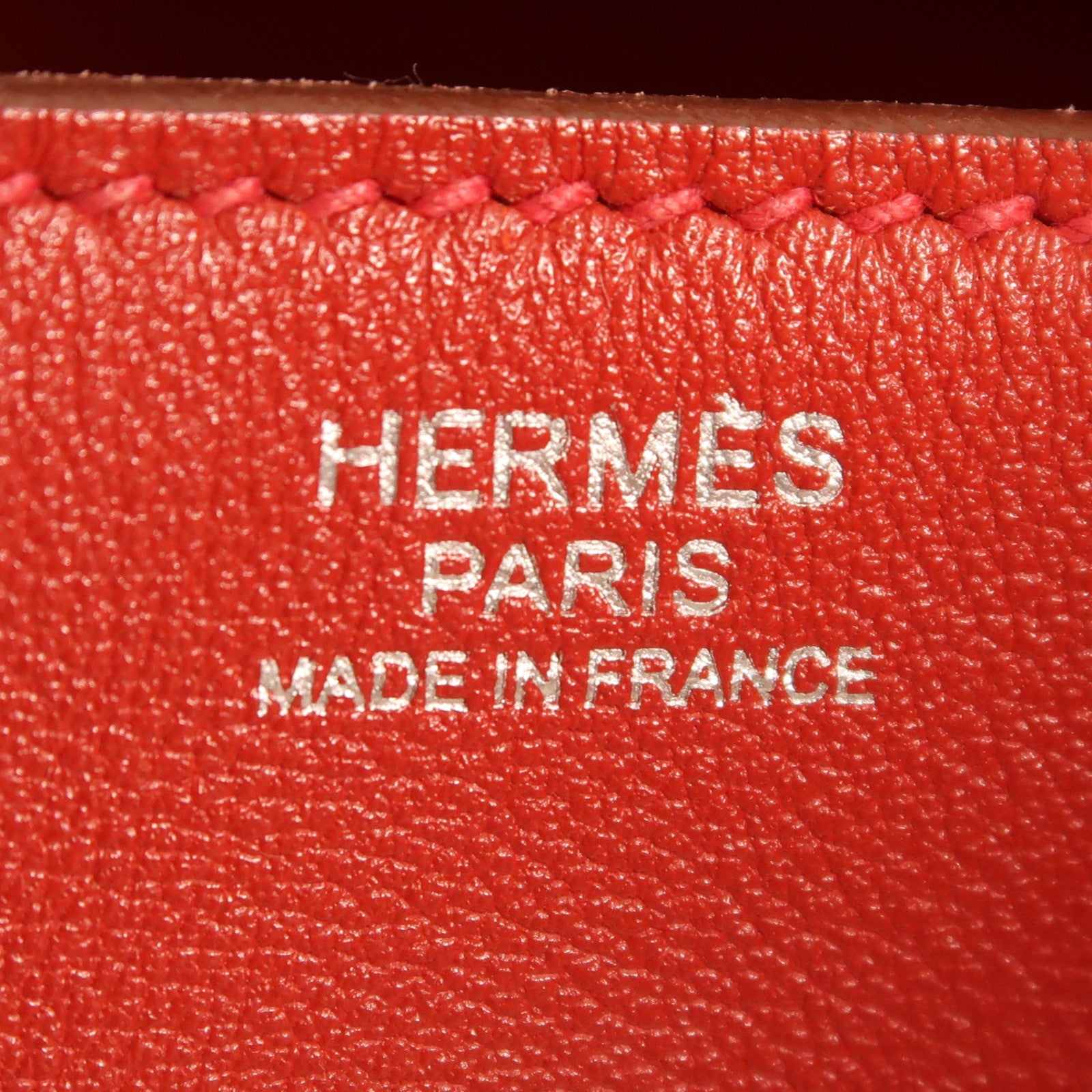 HERMES Swift皮革Lindy 30銀扣手挽肩背兩用袋Rouge Casaque