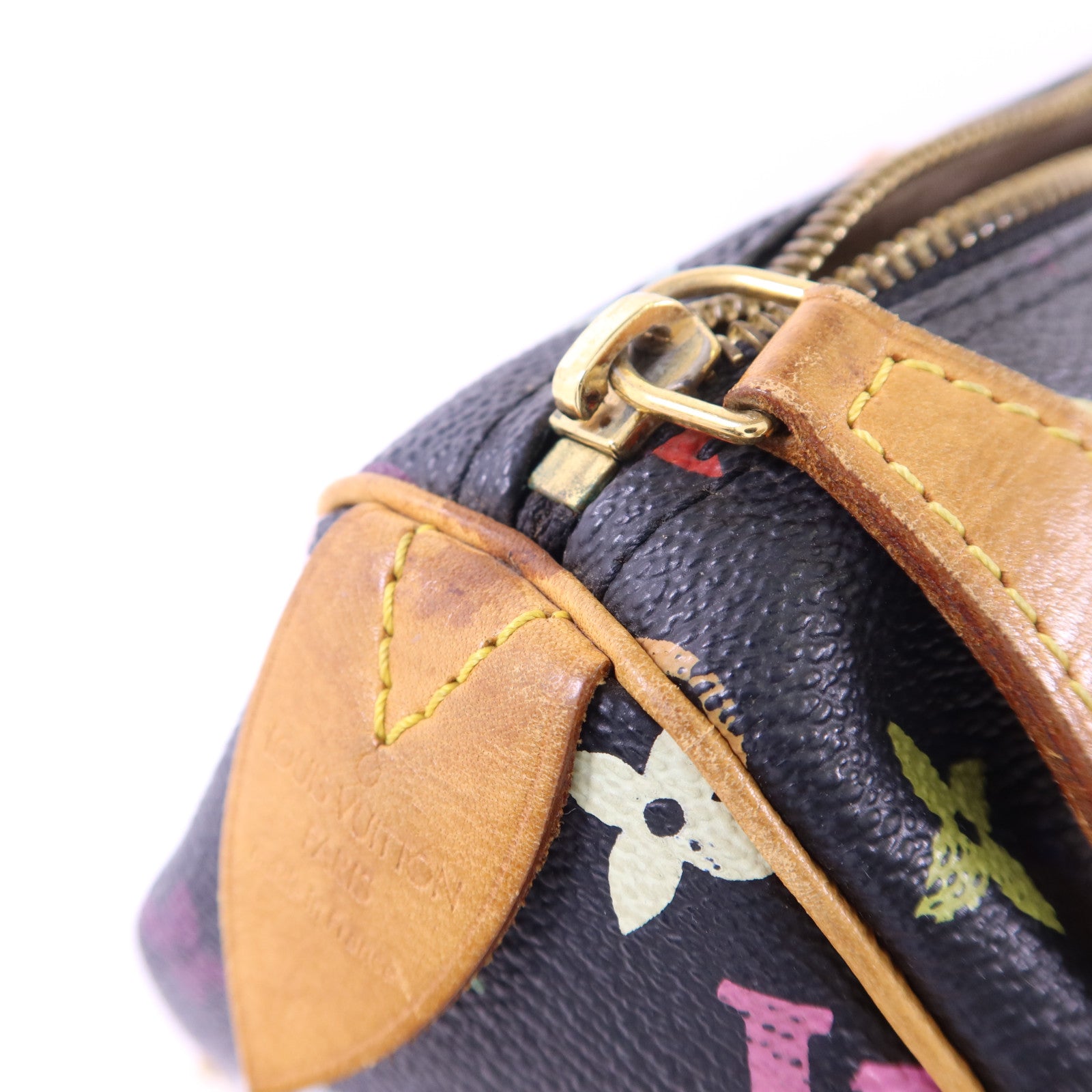 LOUIS VUITTON Monogram Multicolore Speedy 30金扣手挽袋