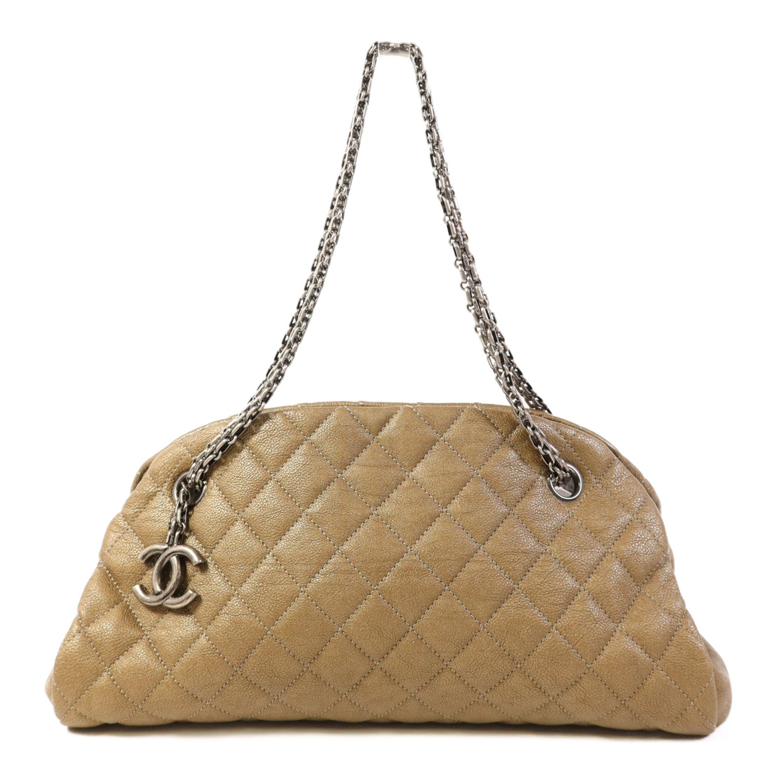 CHANEL 【激減優惠】牛皮皮革Mademoiselle Bowling Bag鏈帶肩背袋