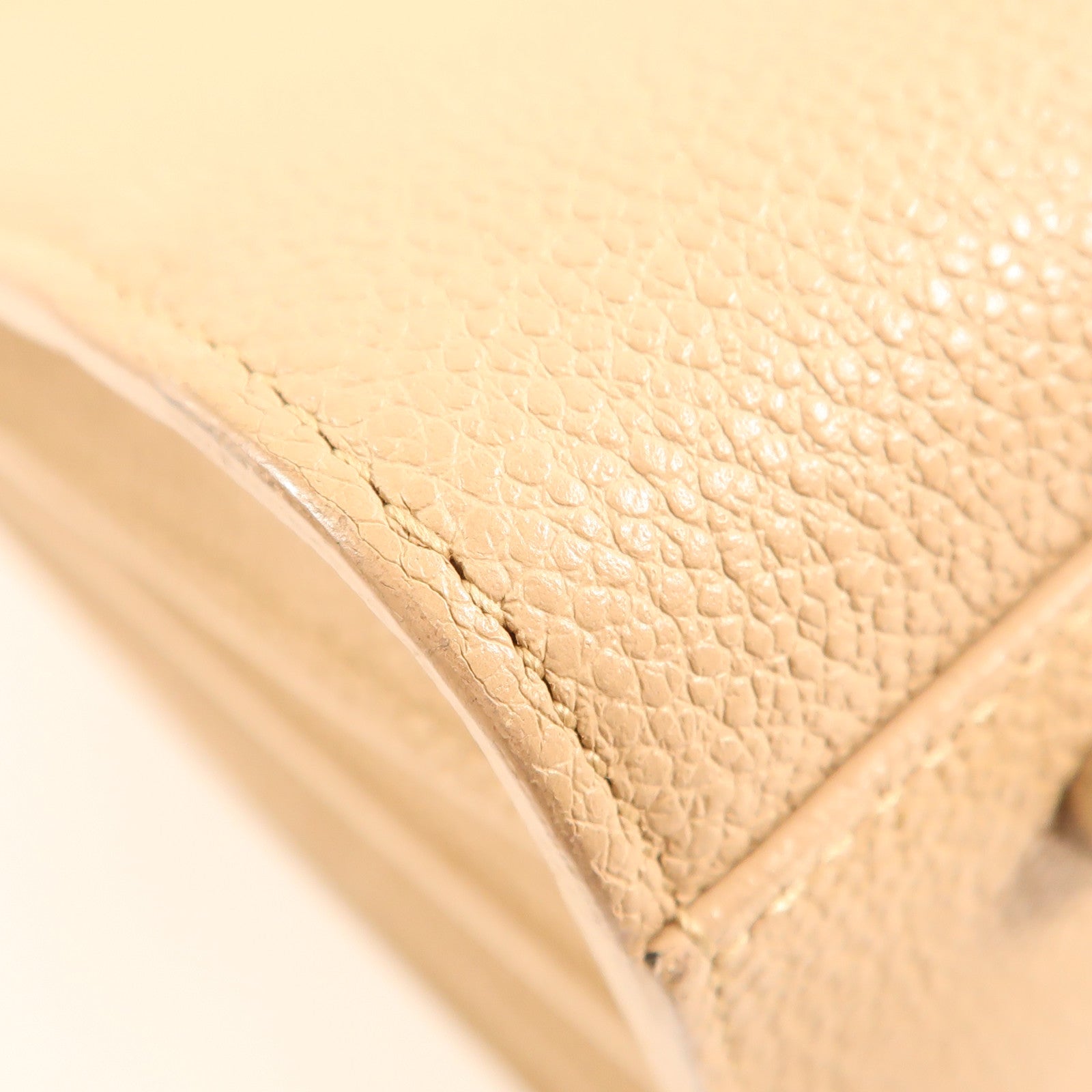 SAINT LAURENT YSL SHW Sac de jour 2Way Shoulder Bag Calfskin Leather Beige