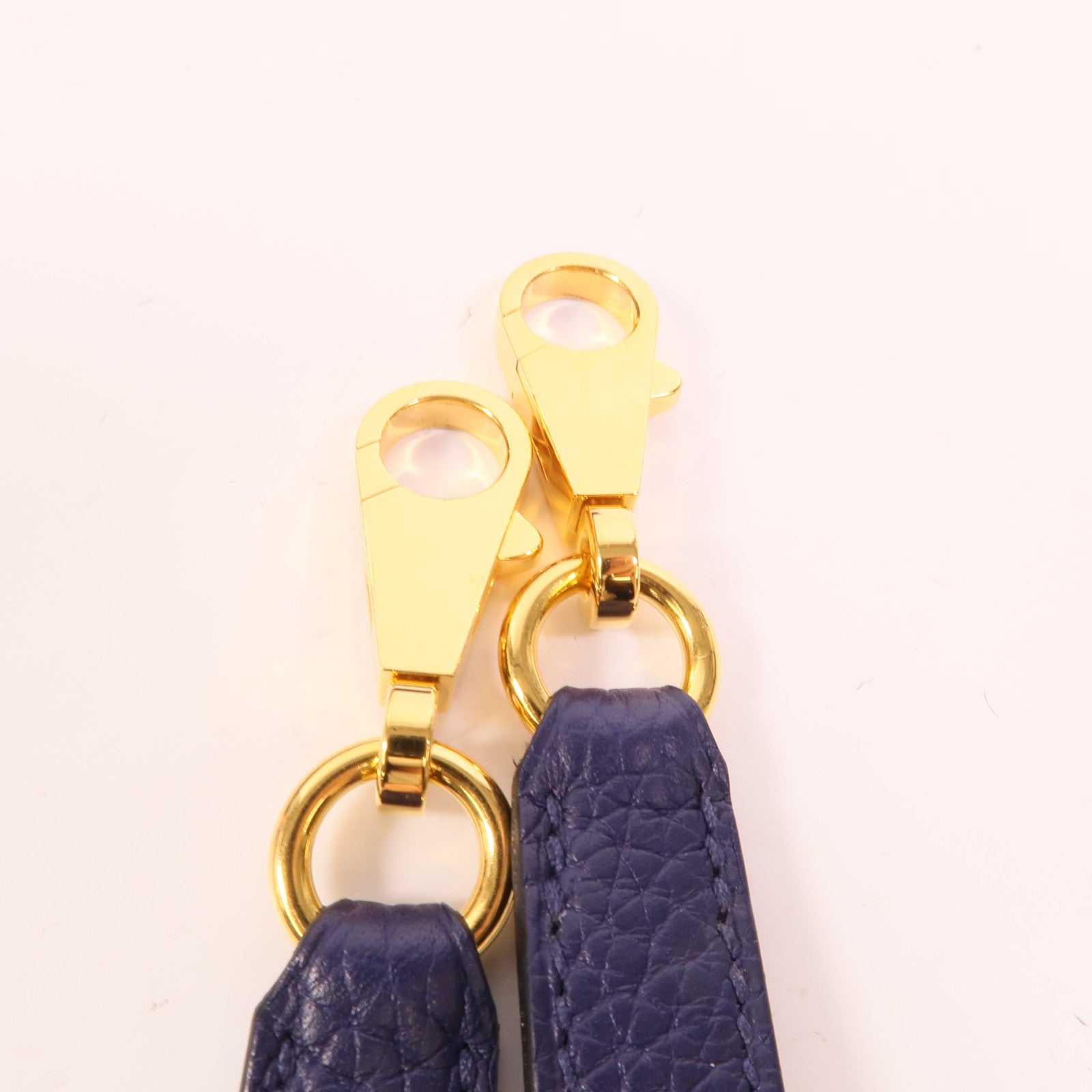 HERMES Togo皮革Kelly 28手挽肩背兩用袋Bleu Encre