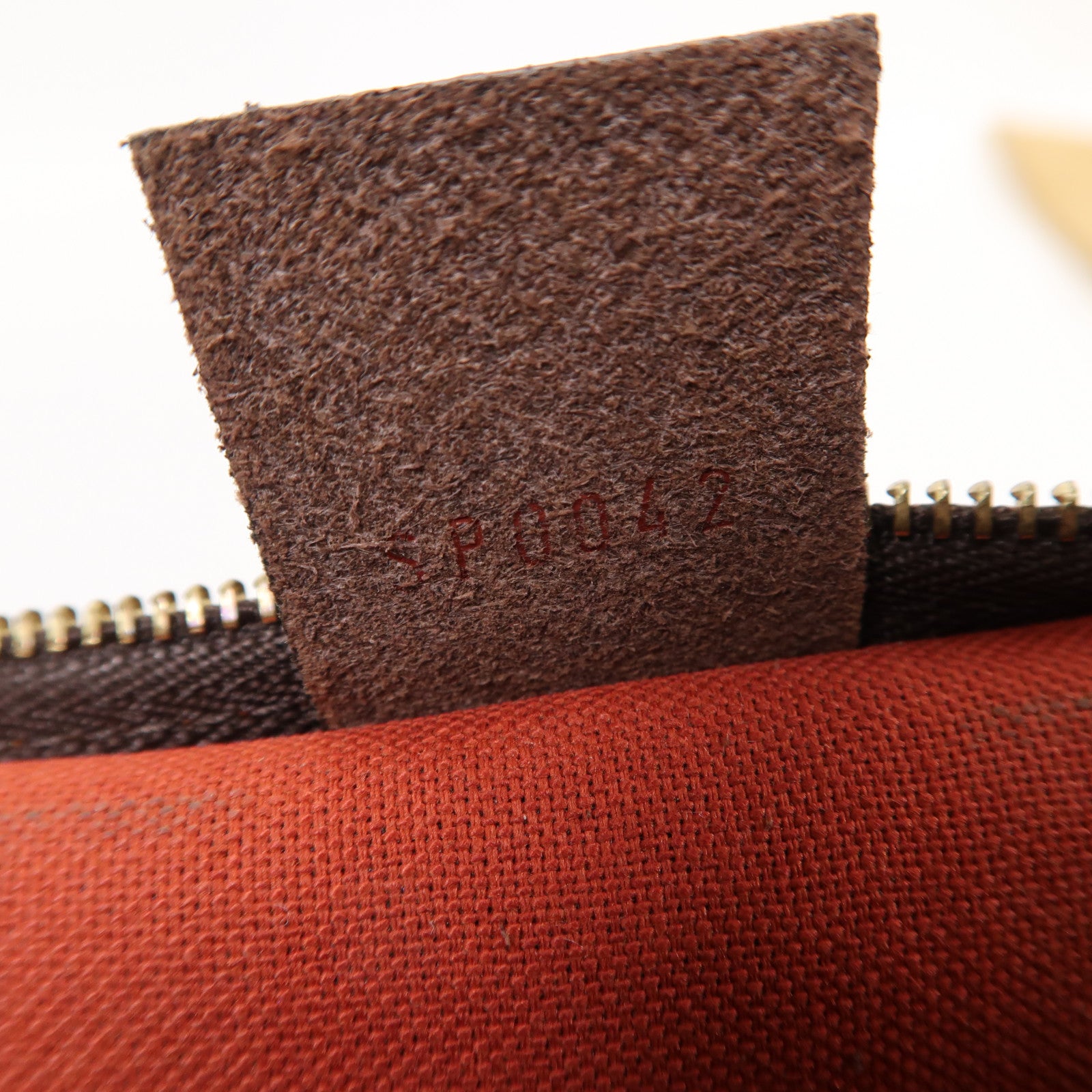 LOUIS VUITTON Damier Ebene Trousse金扣肩背袋啡色