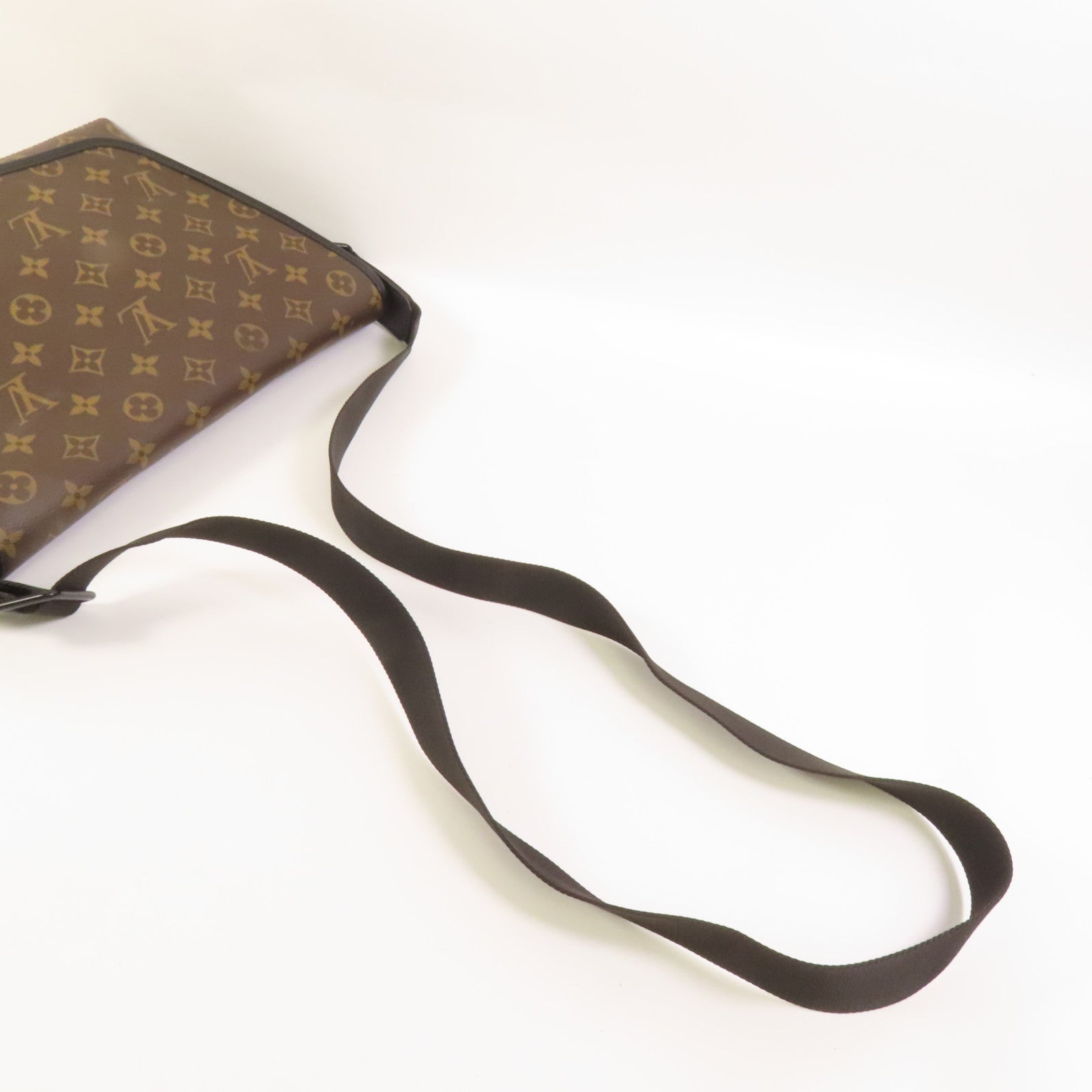 LOUIS VUITTON 【激減優惠】Monogram Macassar Magnetic Messenger Bag肩背袋棕色