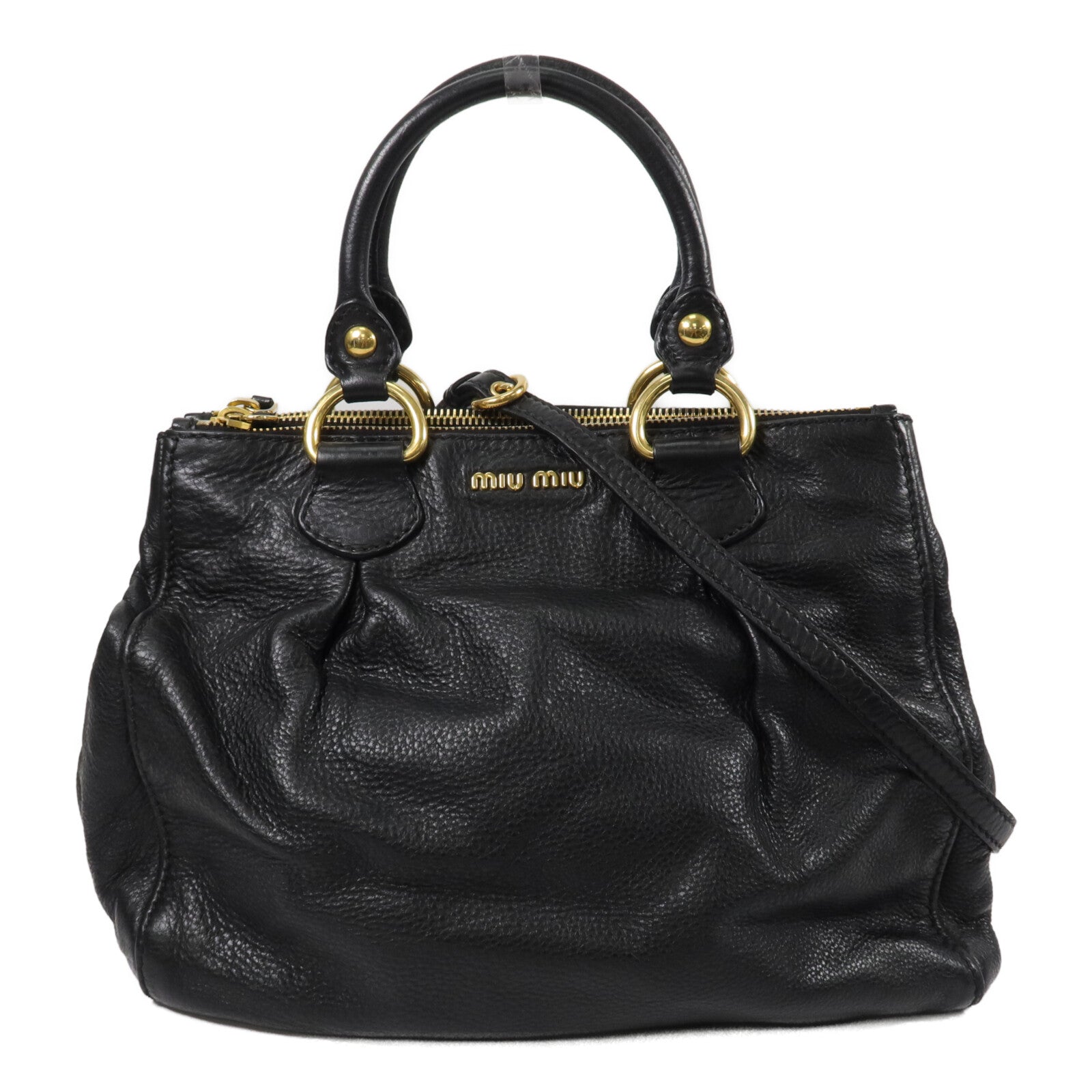 Miu Miu 牛皮皮革2way Shoulder Bag手挽肩背兩用袋