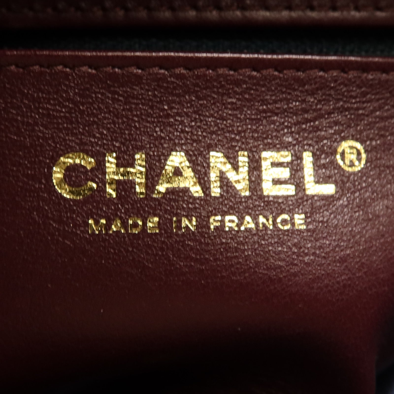 CHANEL 羊皮皮革Shoulder Bag金扣鏈帶肩背袋