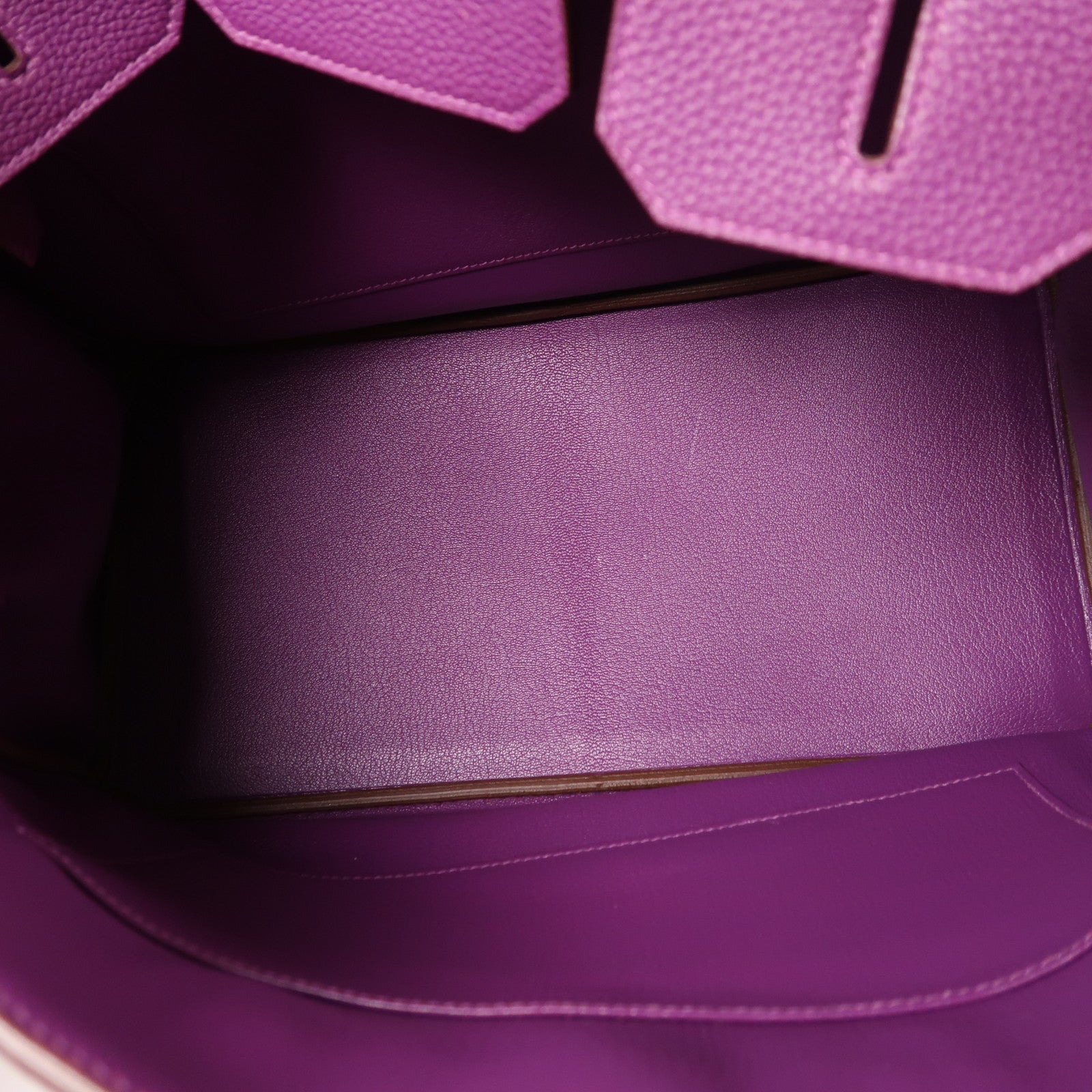 HERMES Clemence皮革Birkin35銀扣手挽袋