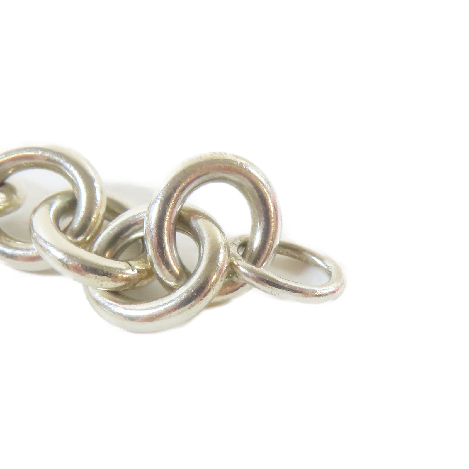 TIFFANY＆CO 925純銀Plain Heart Tag Bracelet手鏈#17.25cm