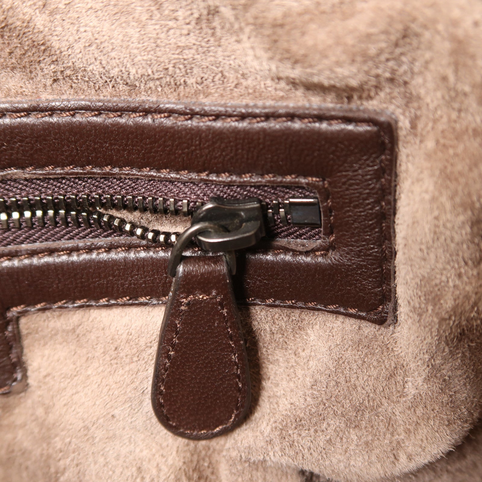 BOTTEGA VENETA 羊皮皮革Shoulder Bag銀扣肩背袋棕色