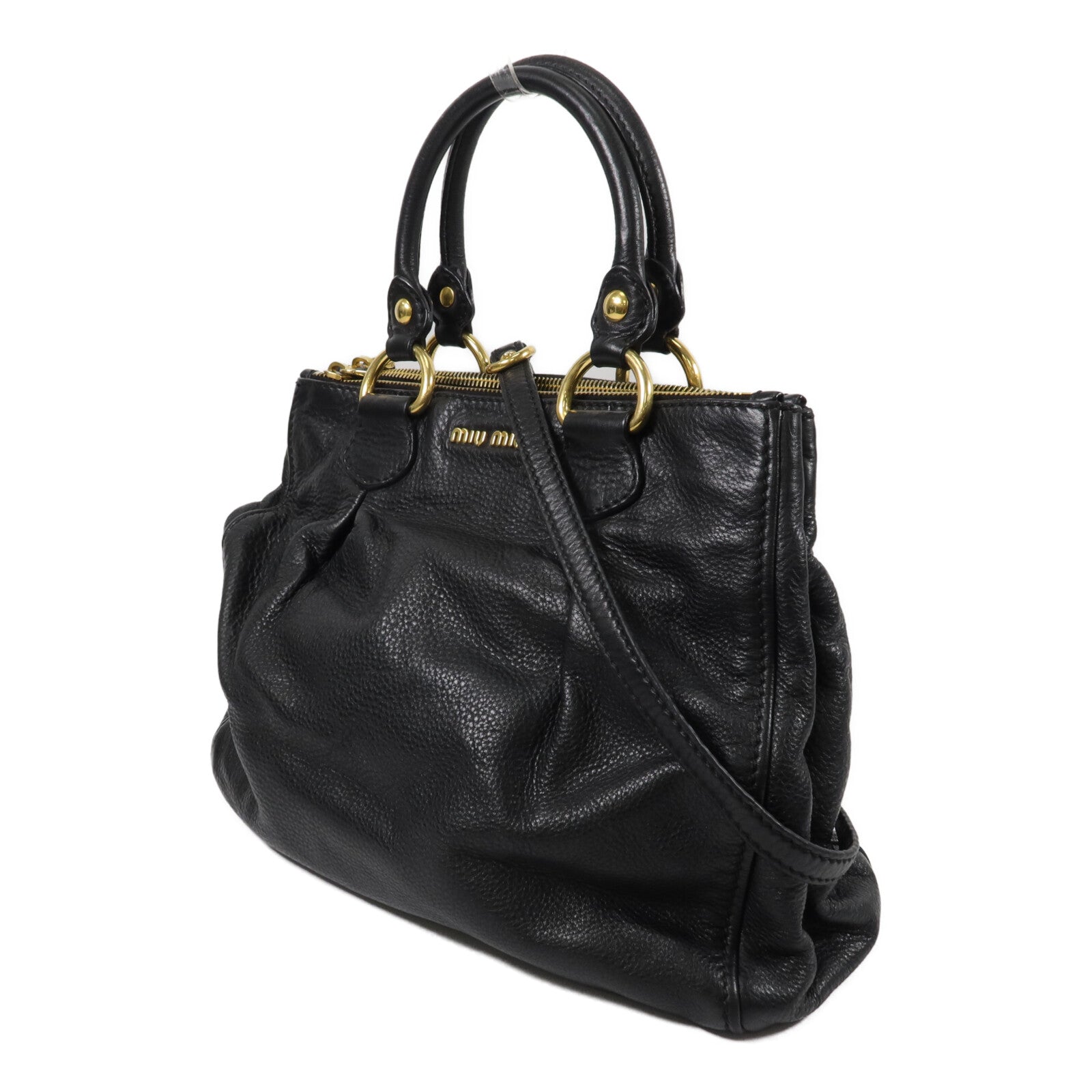 Miu Miu 牛皮皮革2way Shoulder Bag手挽肩背兩用袋