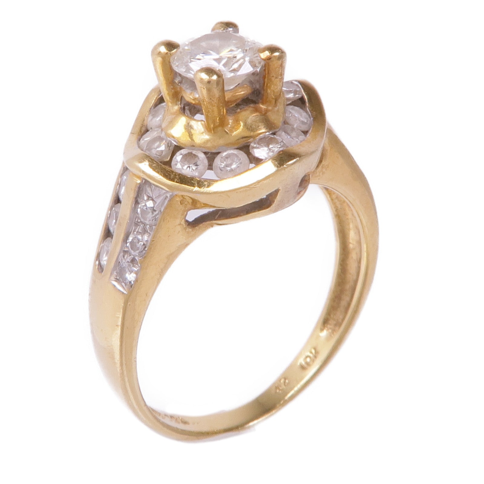 JEWELRY 18K黃金/白金Diamond Ring鑽石戒指US#5.25