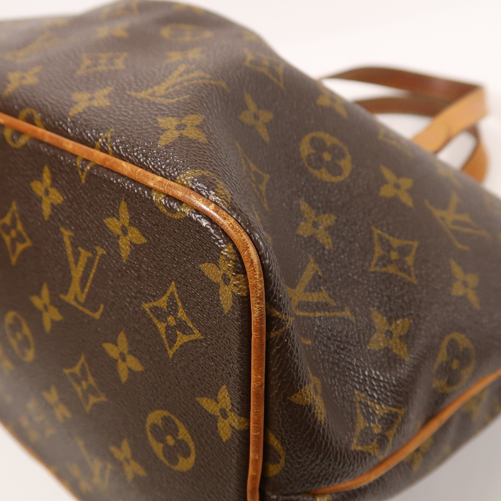 LOUIS VUITTON Monogram Palermo PM金扣手挽肩背兩用袋棕色