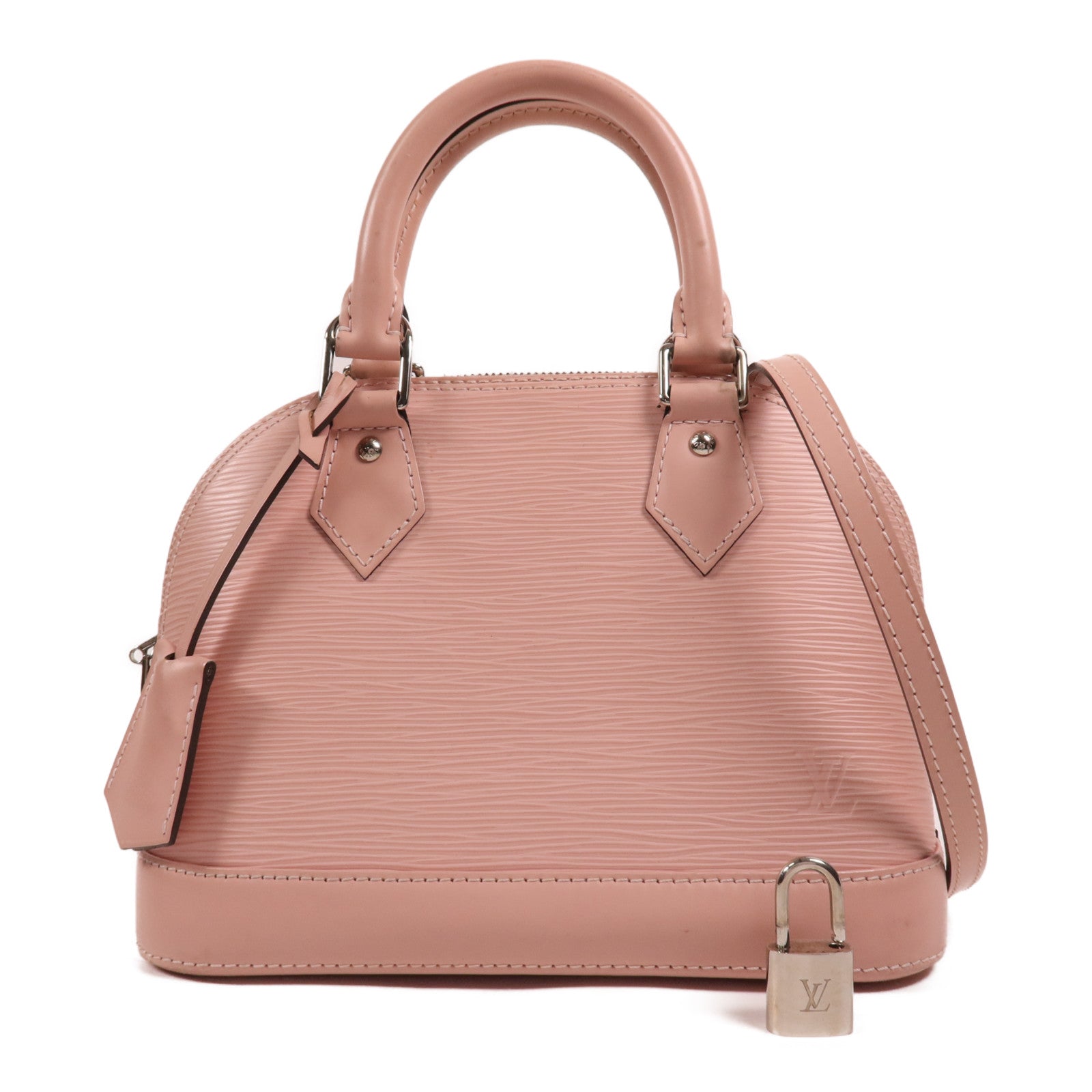 LOUIS VUITTON Epi Alma BB銀扣手挽肩背兩用袋