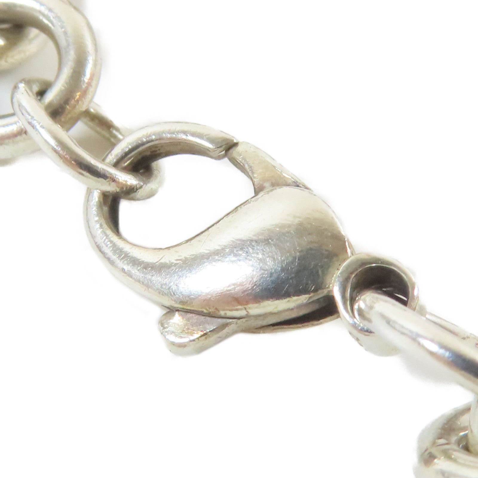 TIFFANY＆CO 925純銀Plain Heart Tag Bracelet手鏈#17.25cm