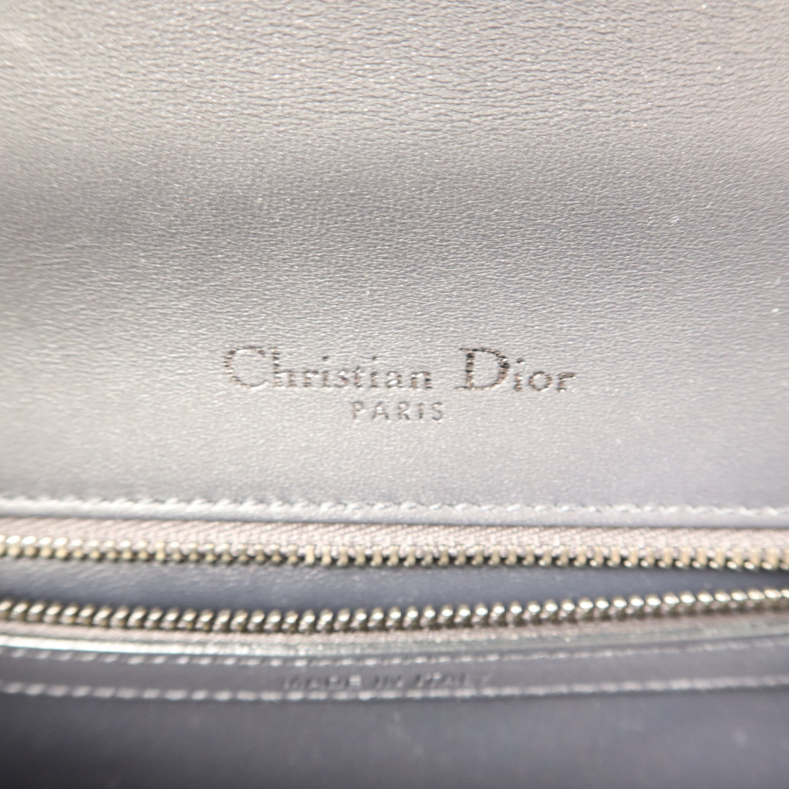 Dior 漆皮皮革Diorama銀扣鏈帶肩背袋
