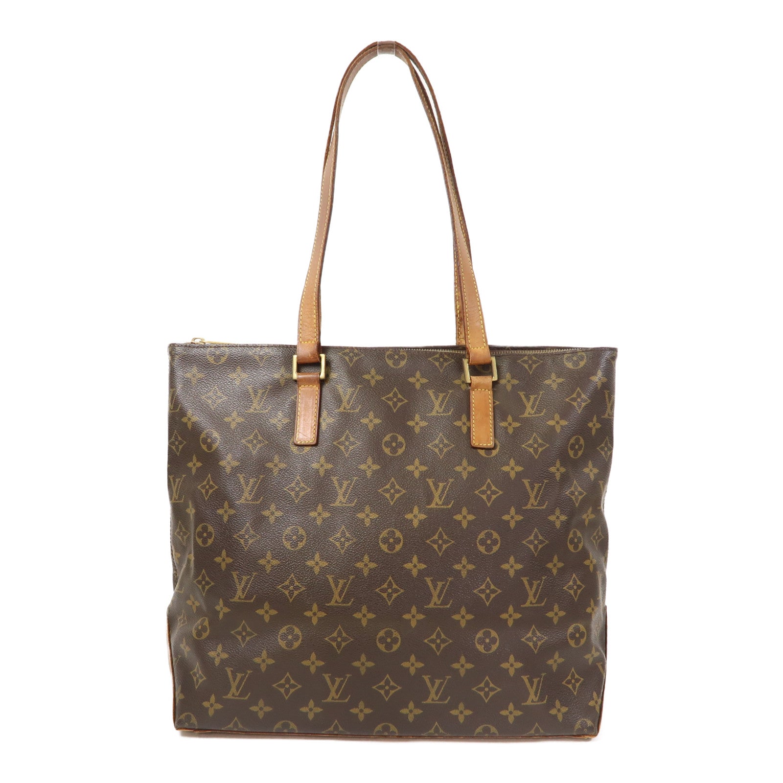 LOUIS VUITTON 【激減優惠】Monogram Cabas Piano金扣手挽袋啡色