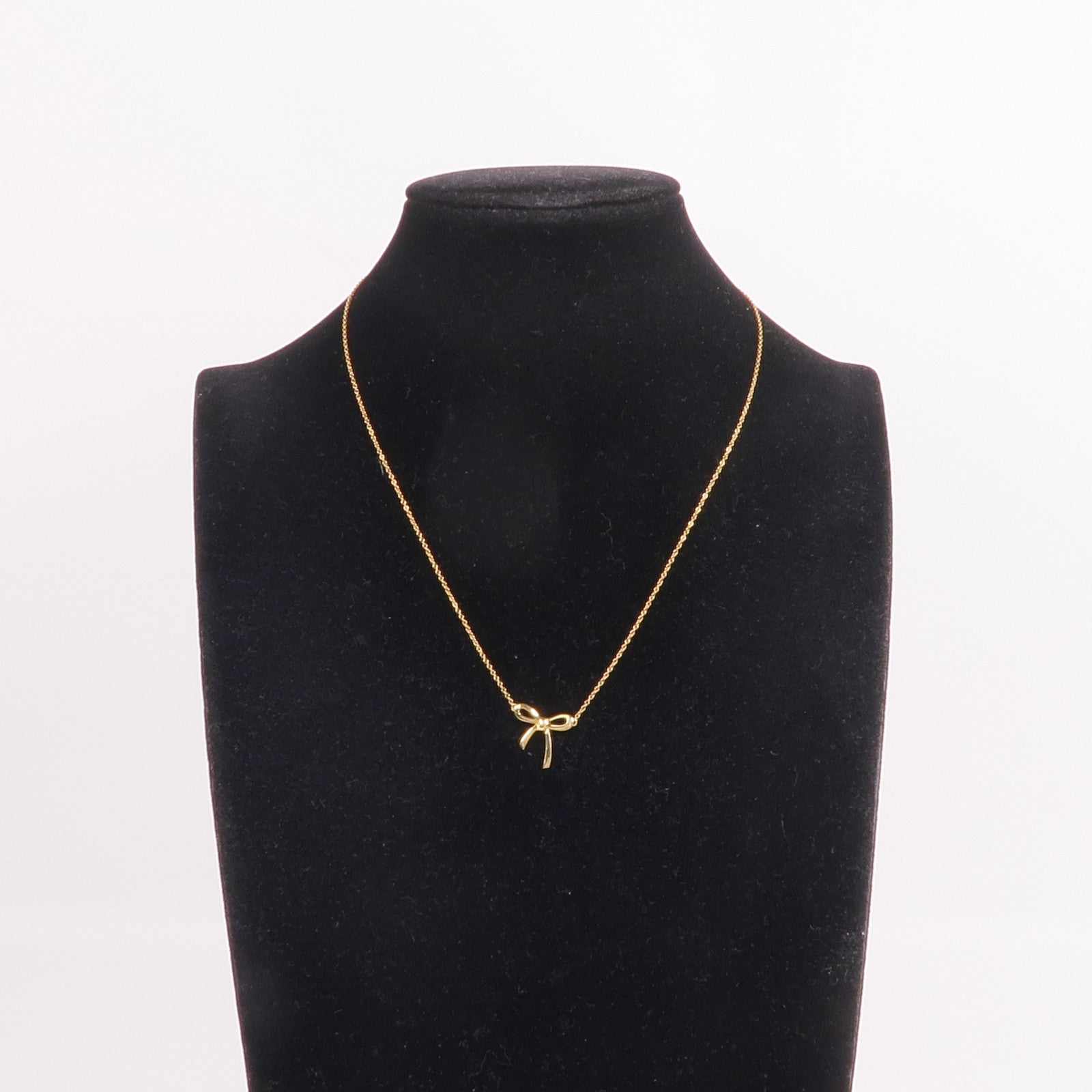 TIFFANY＆CO 18K黃金Tiffany Bow Necklace項鍊