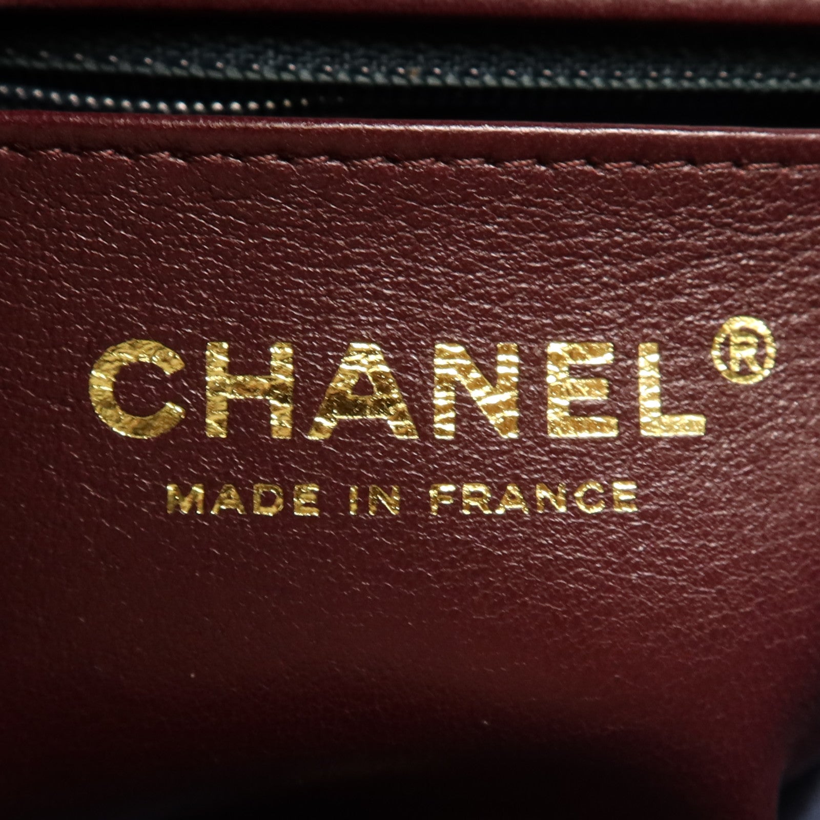 CHANEL 羊皮皮革Shoulder Bag金扣鏈帶肩背袋