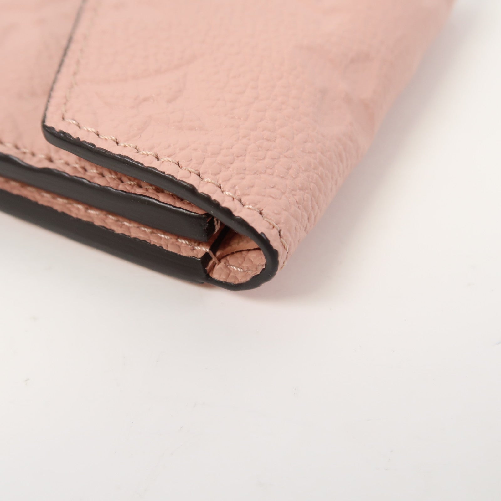 LOUIS VUITTON Monogram Empreinte Portefeuille Zoe Wallet金扣錢包粉紅色