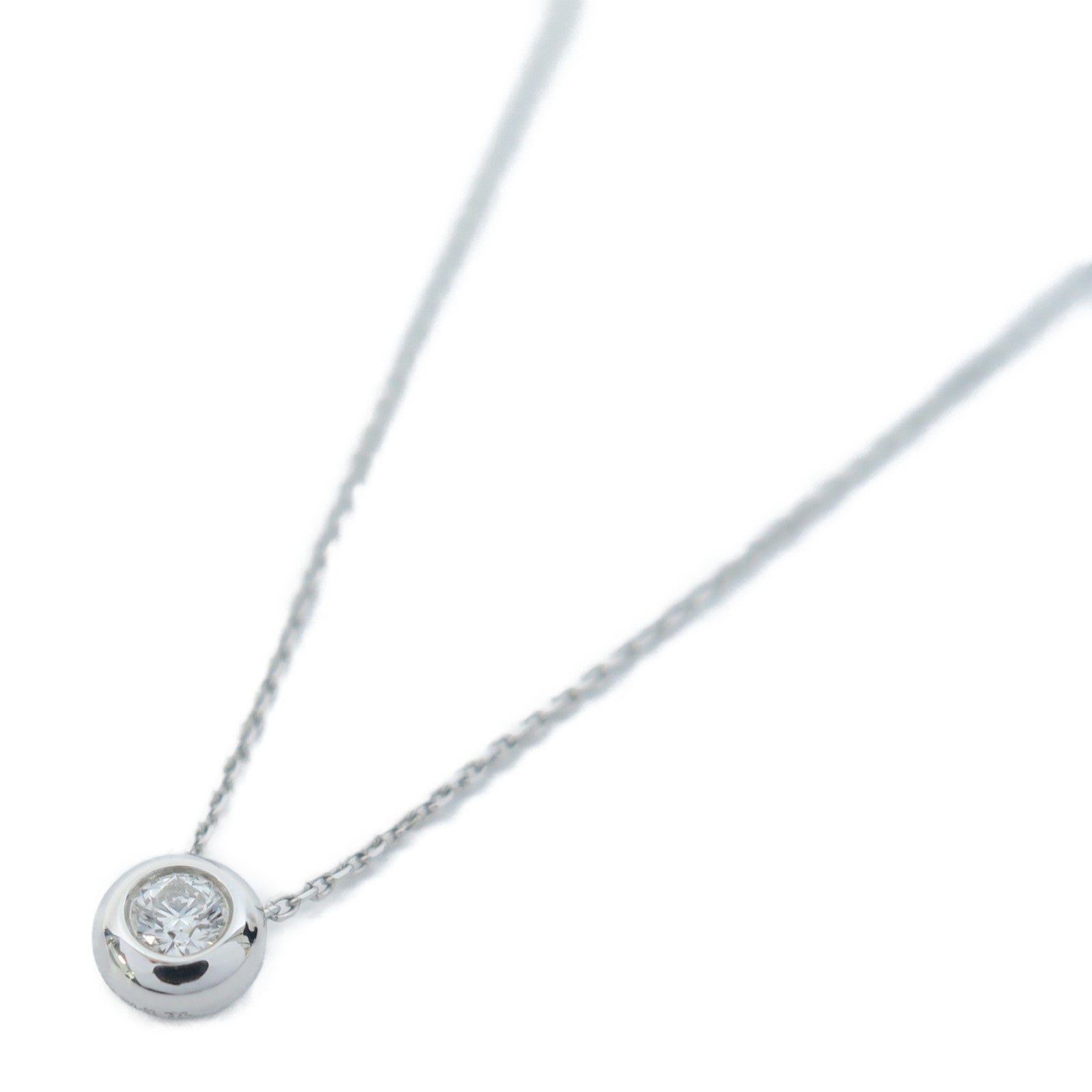JEWELRY 【激減優惠】18K白金Diamond Necklace 0.09ct鑽石項鍊