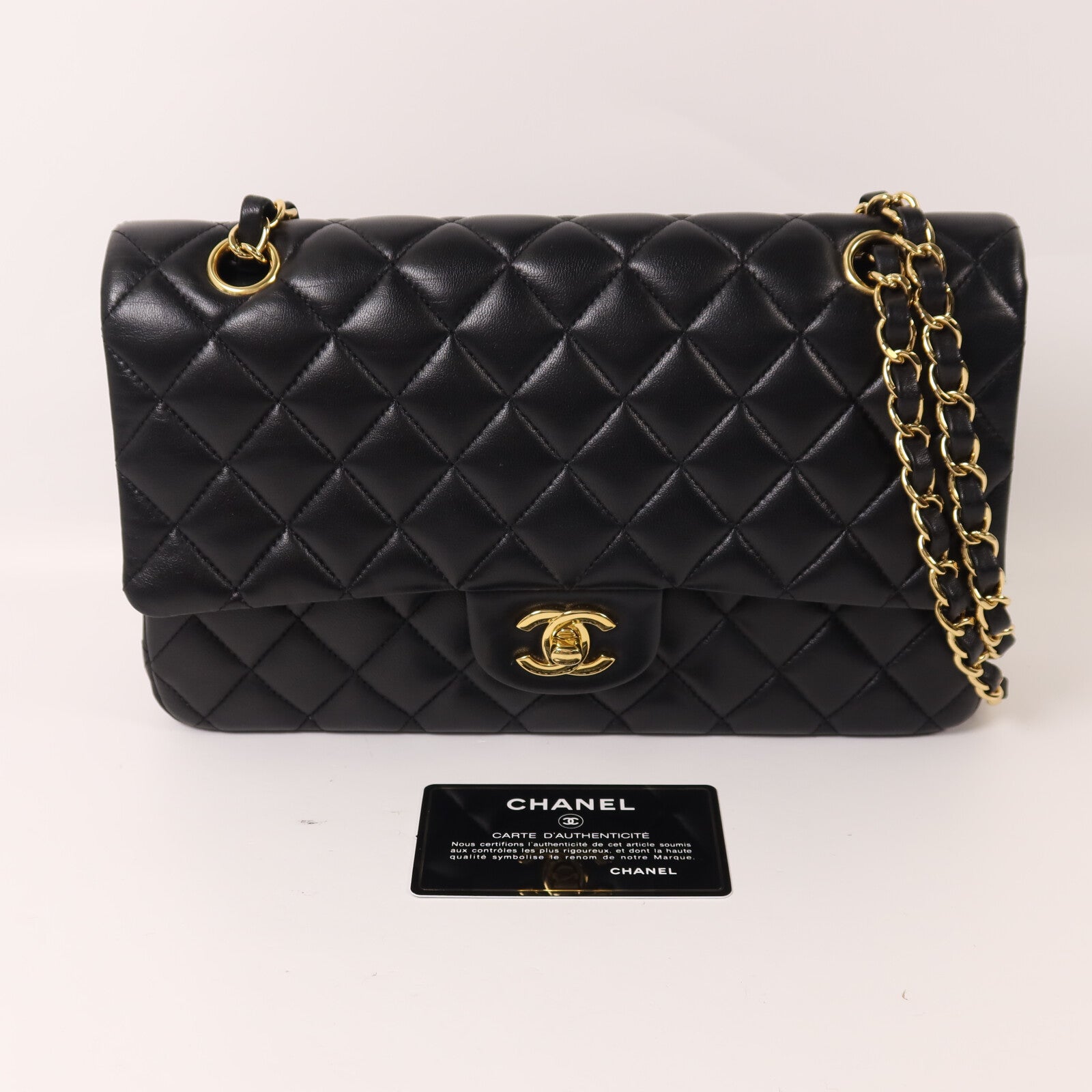 CHANEL 羊皮皮革Classic 25鏈帶肩背袋