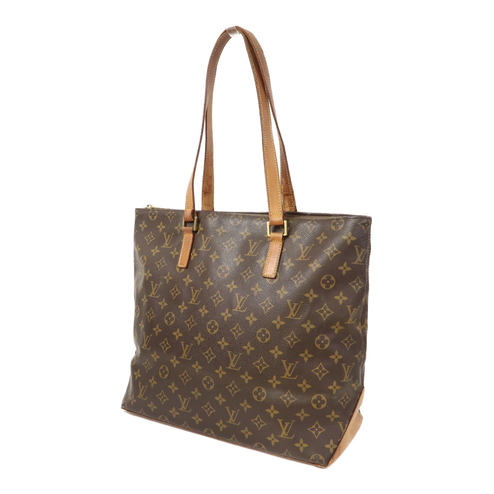 LOUIS VUITTON 【激減優惠】Monogram Cabas Piano金扣手挽袋啡色