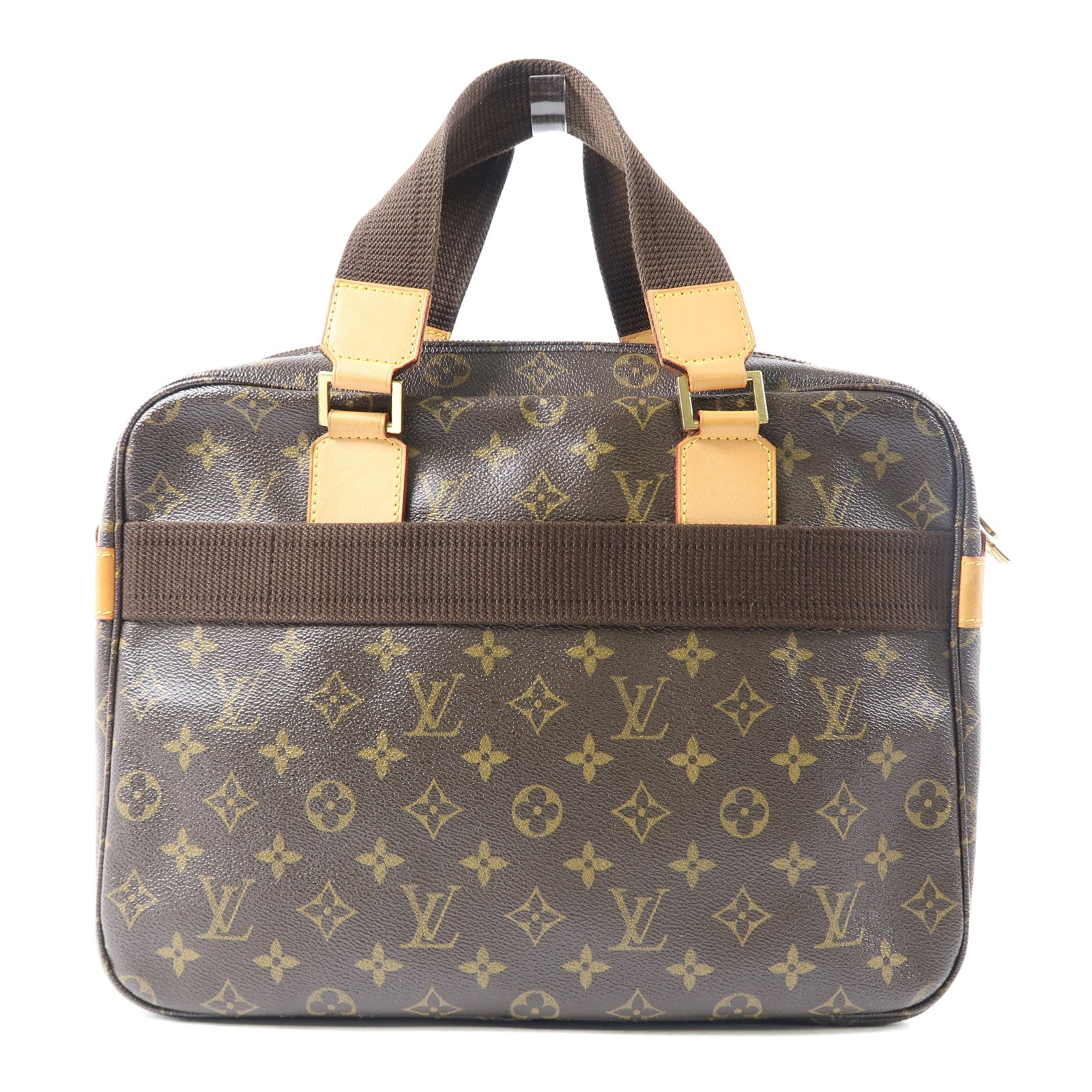 LOUIS VUITTON Monogram Sac Bosphore金扣手挽肩背兩用袋啡色