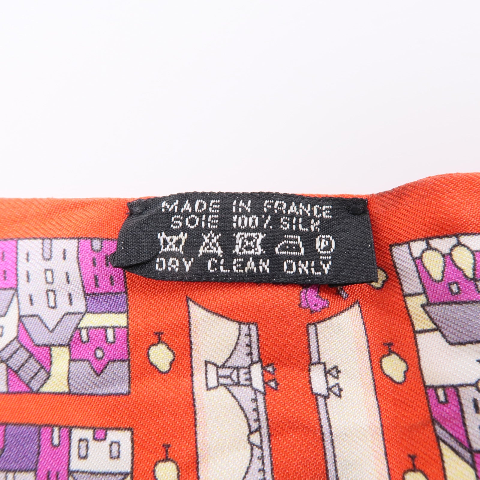 HERMES 絲質Twilly絲巾紅色
