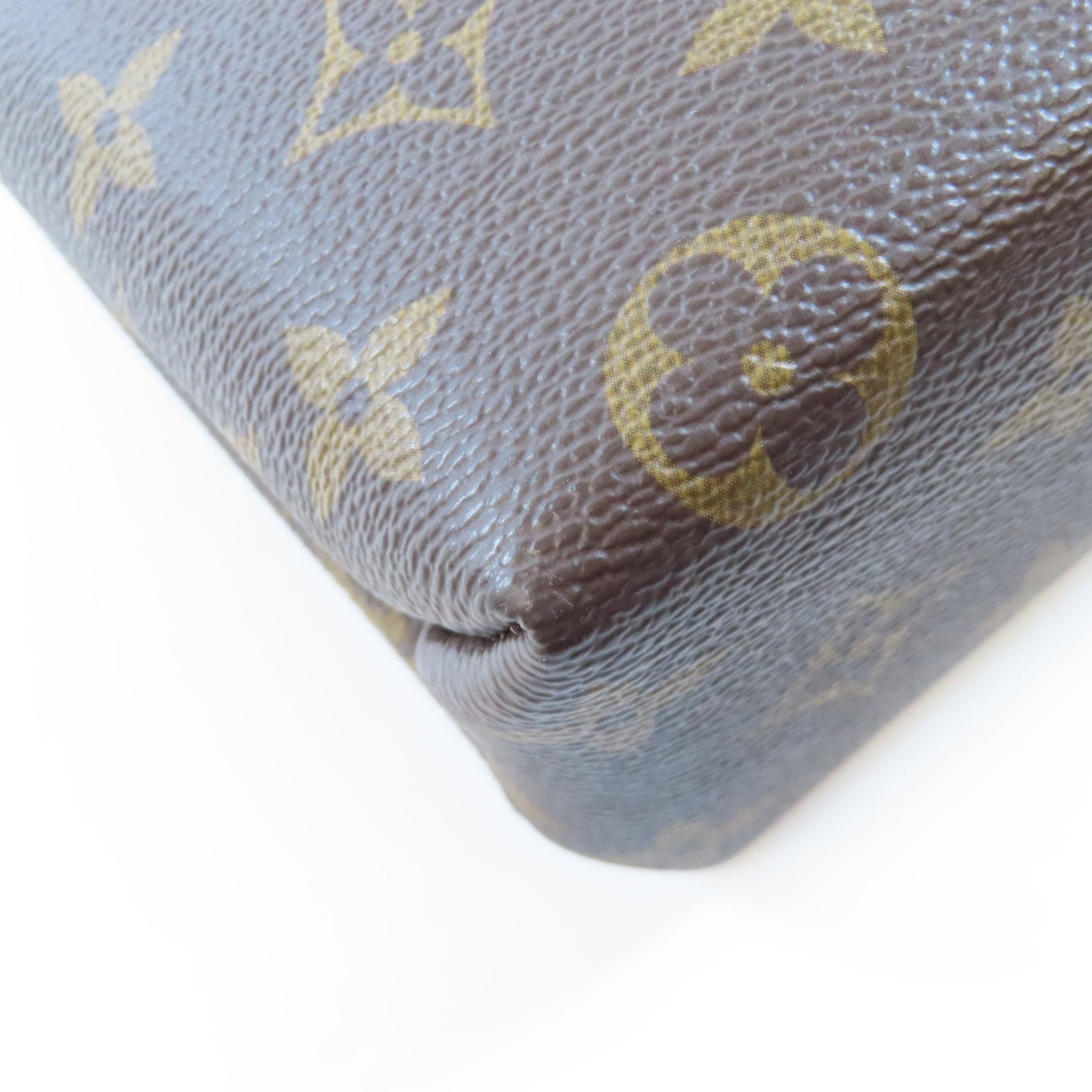 LOUIS VUITTON Monogram Locky BB金扣手挽肩背兩用袋棕色/黑色
