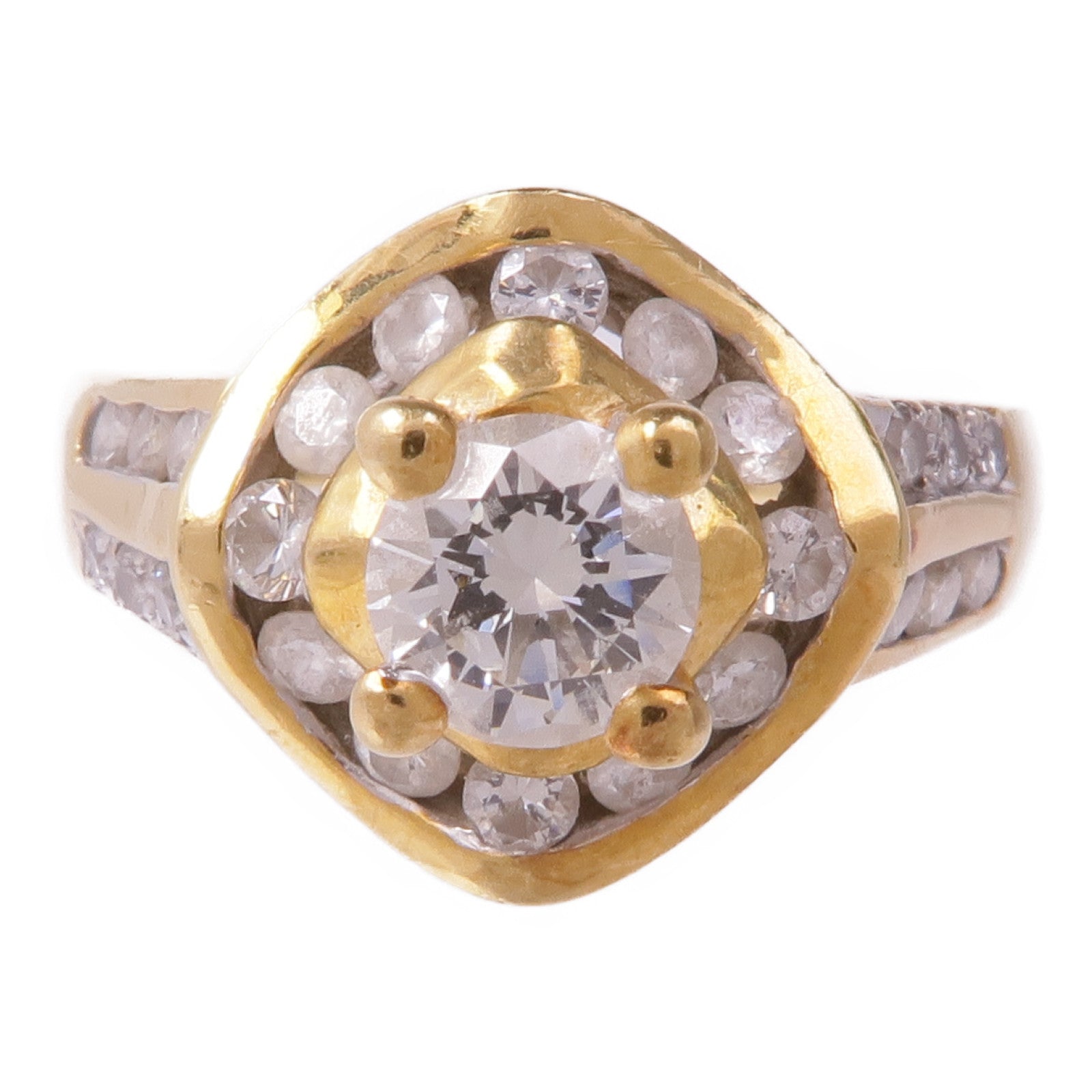 JEWELRY 【激減優惠】18K黃金/白金Diamond Ring鑽石戒指US#5.25