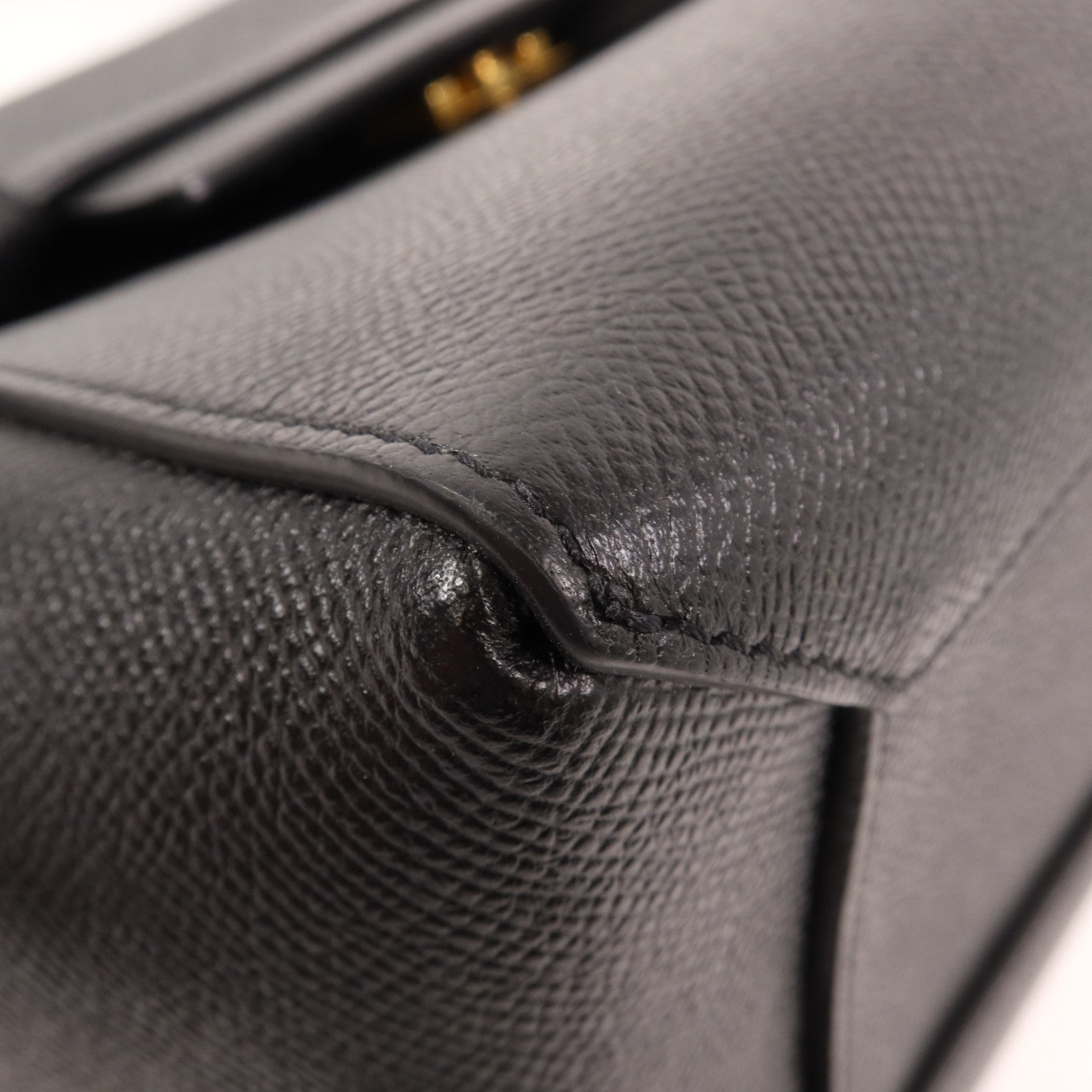 CELINE 牛皮皮革Micro Belt Bag金扣手挽肩背兩用袋