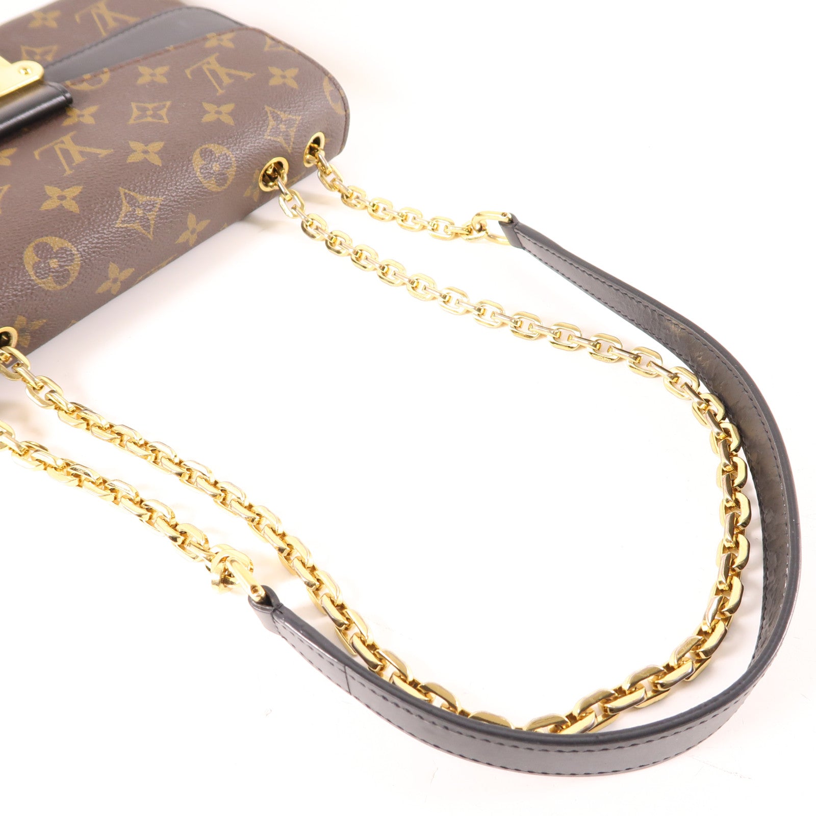 LOUIS VUITTON LV GHW Marceau Chain Shoulder Bag M46126 Monogram Brown