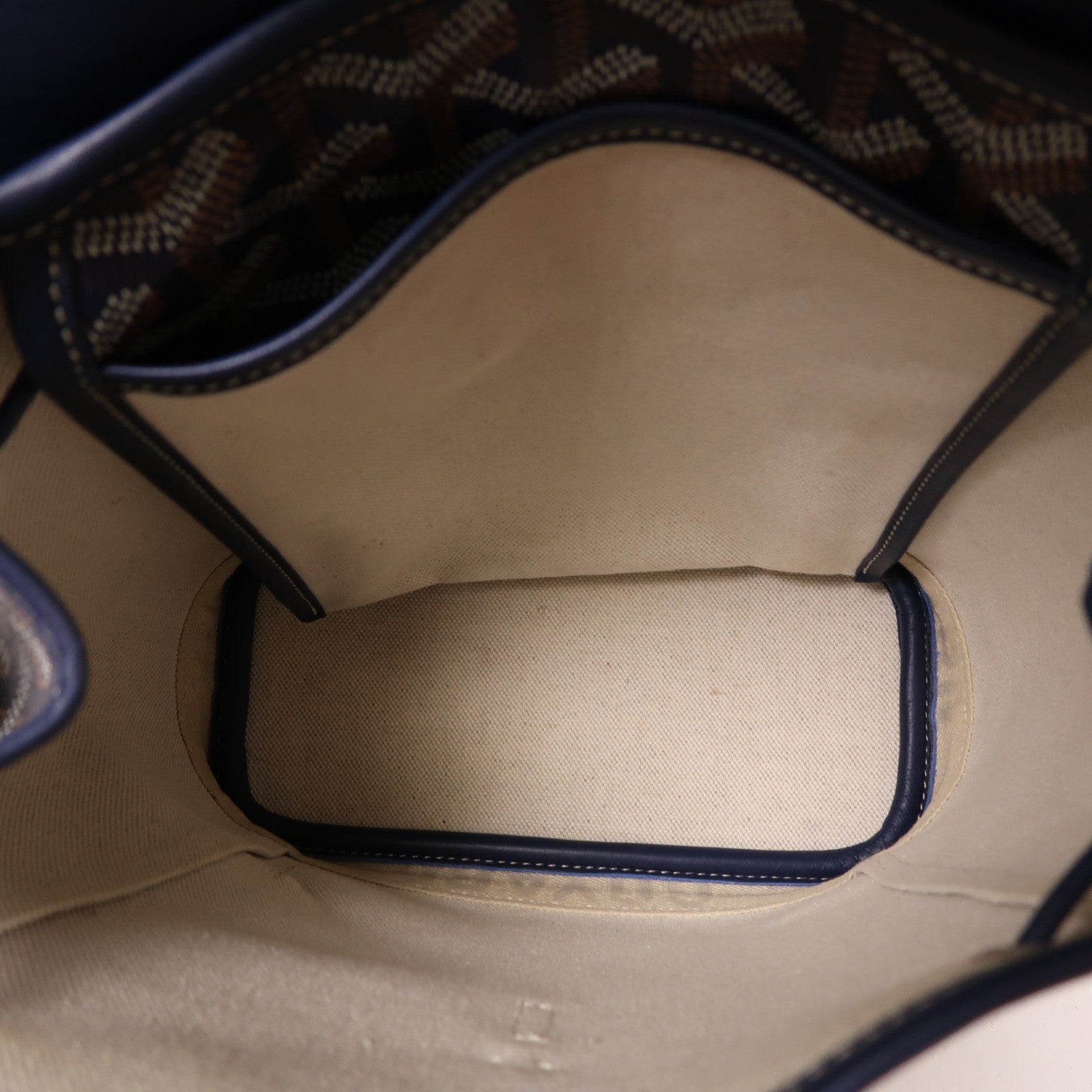 GOYARD 塗層帆布/牛皮皮革Alpin Mini Backpack銀扣背包