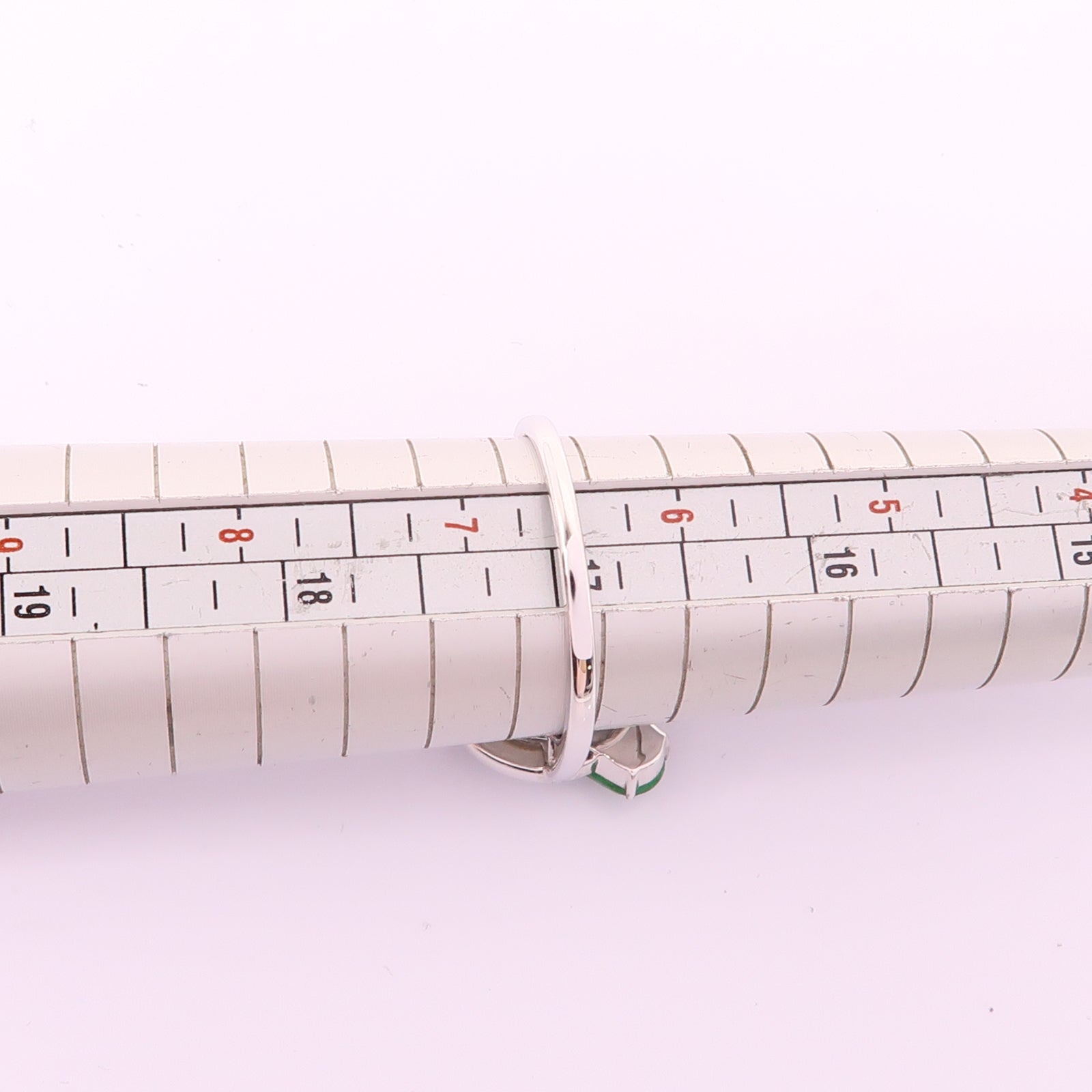 JEWELRY Jade Ring 18K White Gold US#6.75