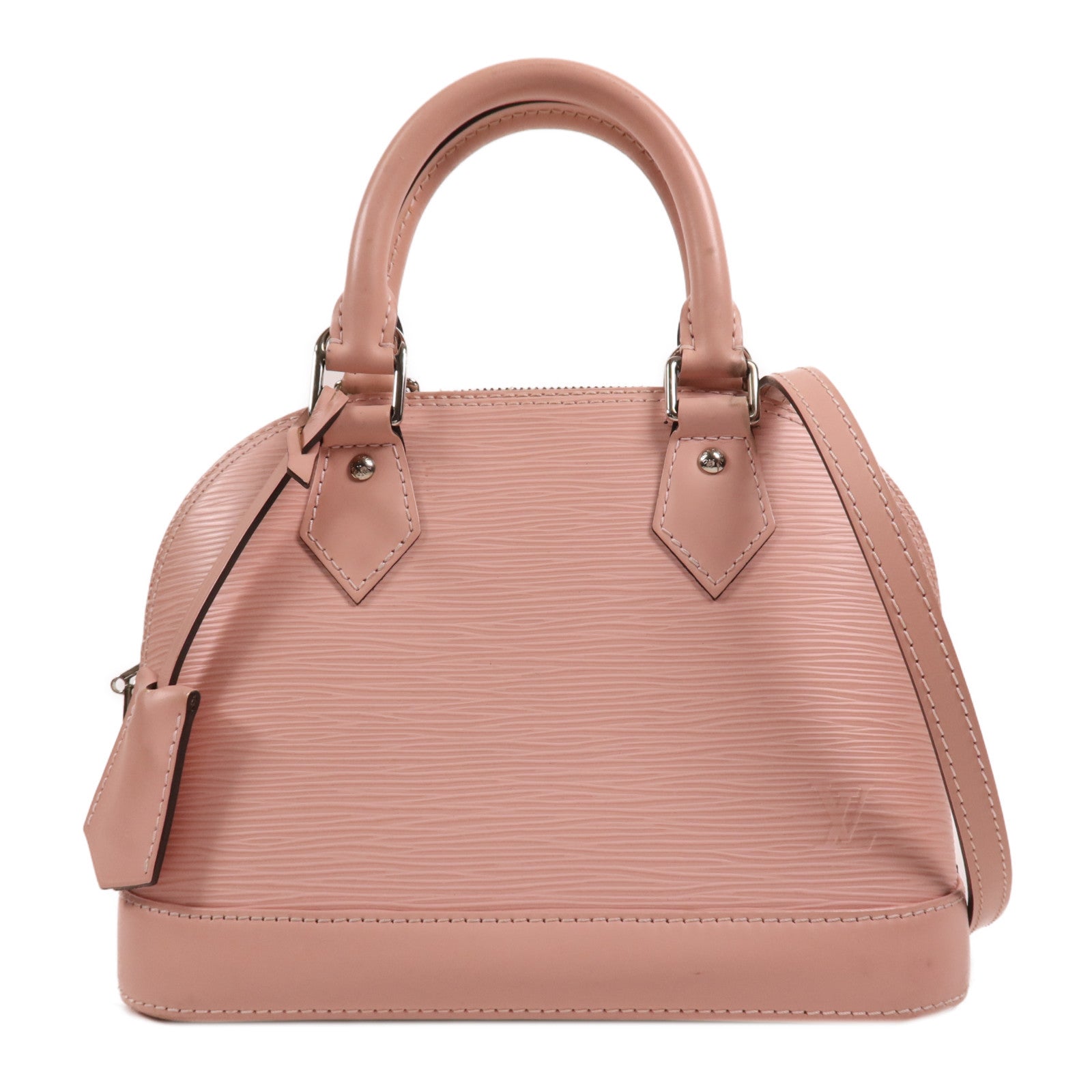 LOUIS VUITTON Epi Alma BB銀扣手挽肩背兩用袋