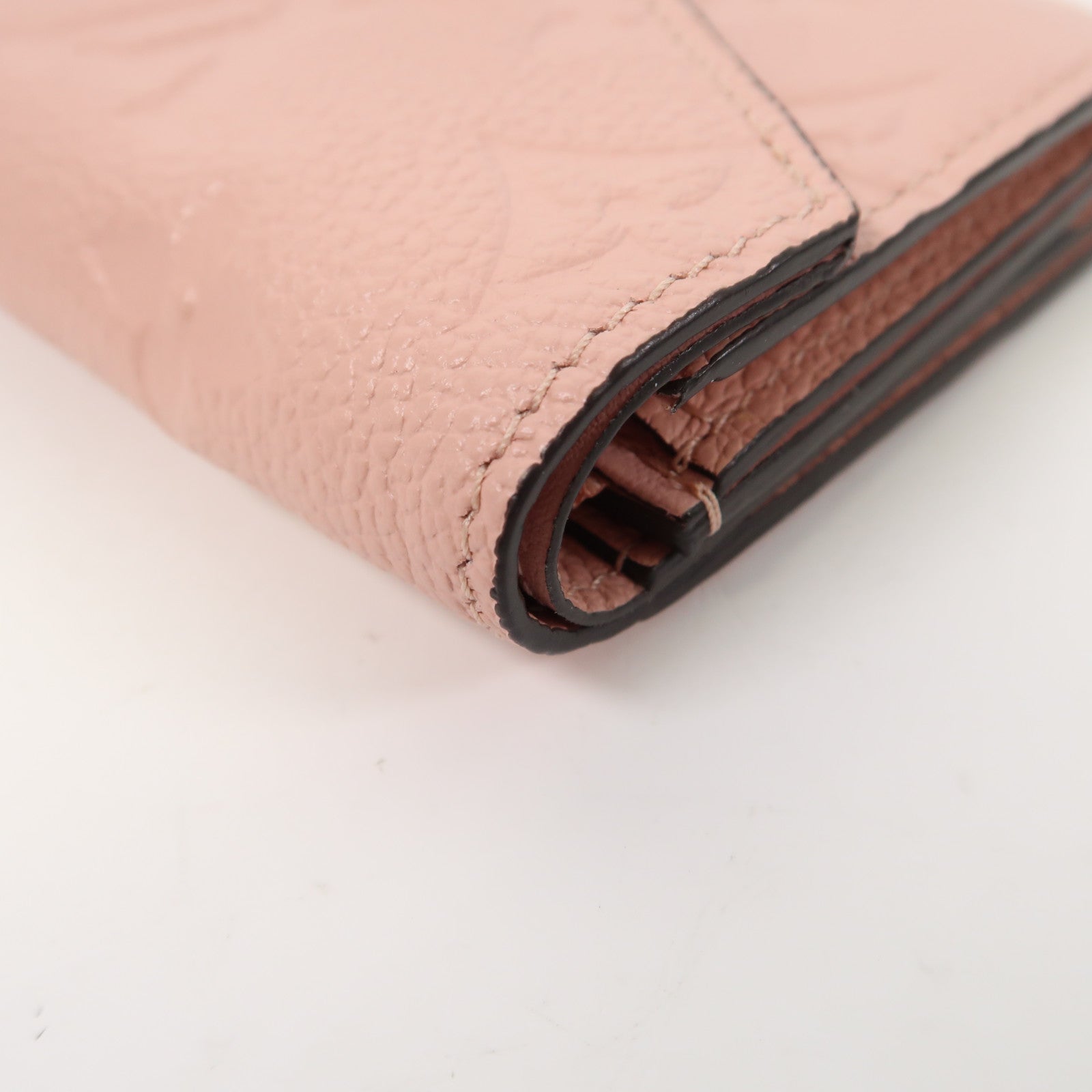 LOUIS VUITTON Monogram Empreinte Portefeuille Zoe Wallet金扣錢包粉紅色