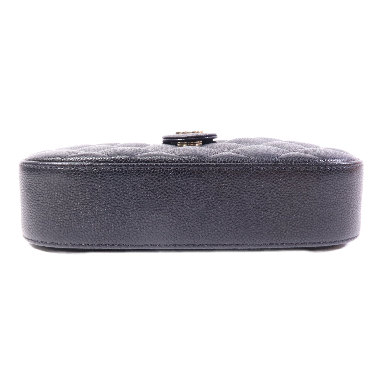 CHANEL 牛皮皮革Camera Bag金扣鏈帶肩背袋