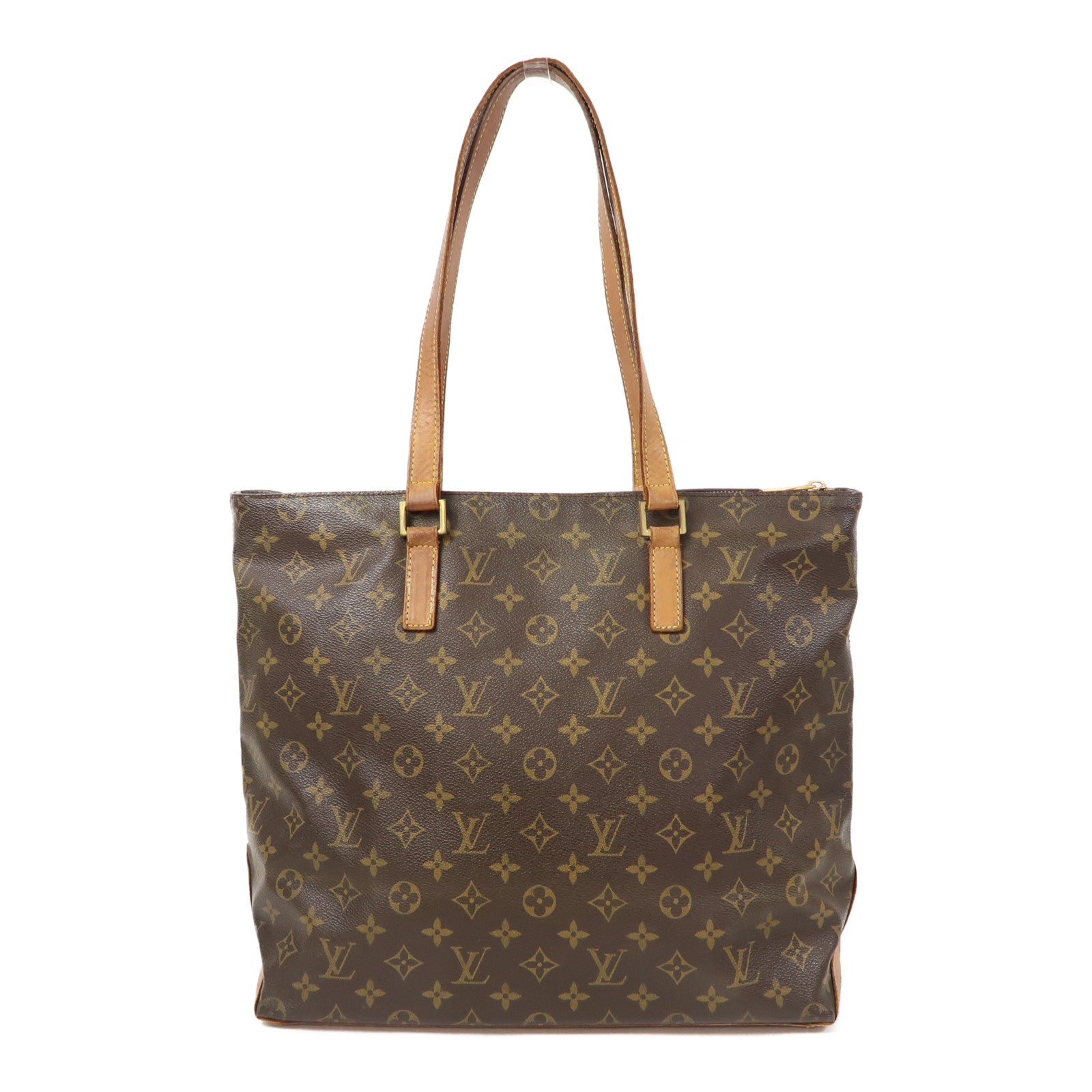 LOUIS VUITTON 【激減優惠】Monogram Cabas Piano金扣手挽袋啡色