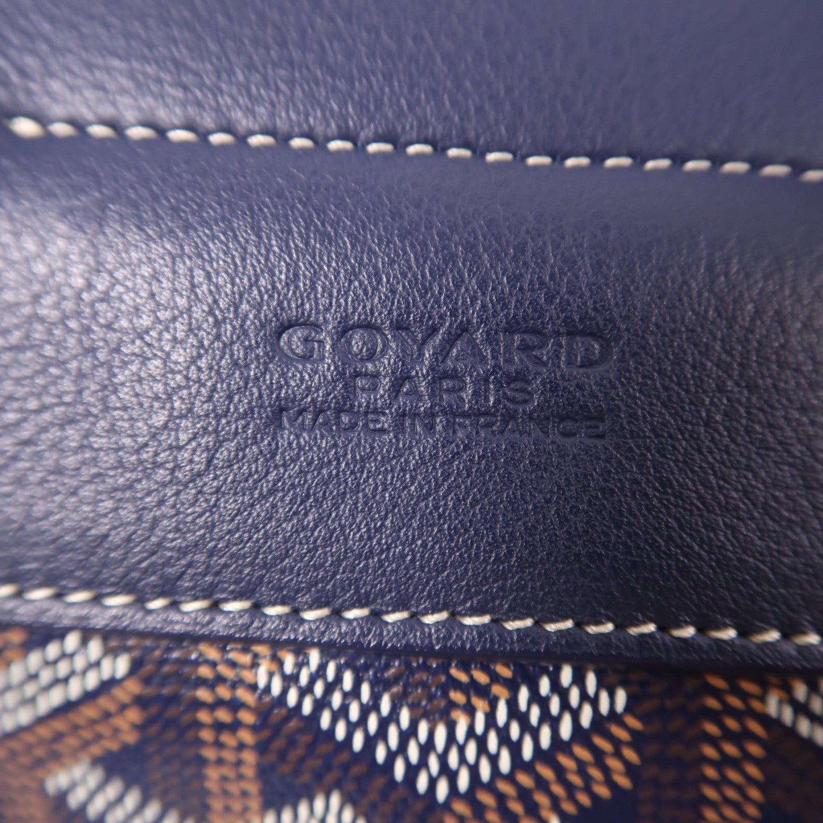 GOYARD 塗層帆布/牛皮皮革Alpin Mini Backpack銀扣背包