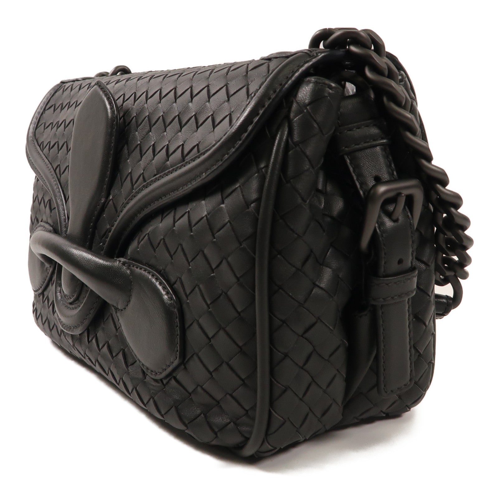 BOTTEGA VENETA 牛皮皮革Shoulder Bag鏈帶肩背袋