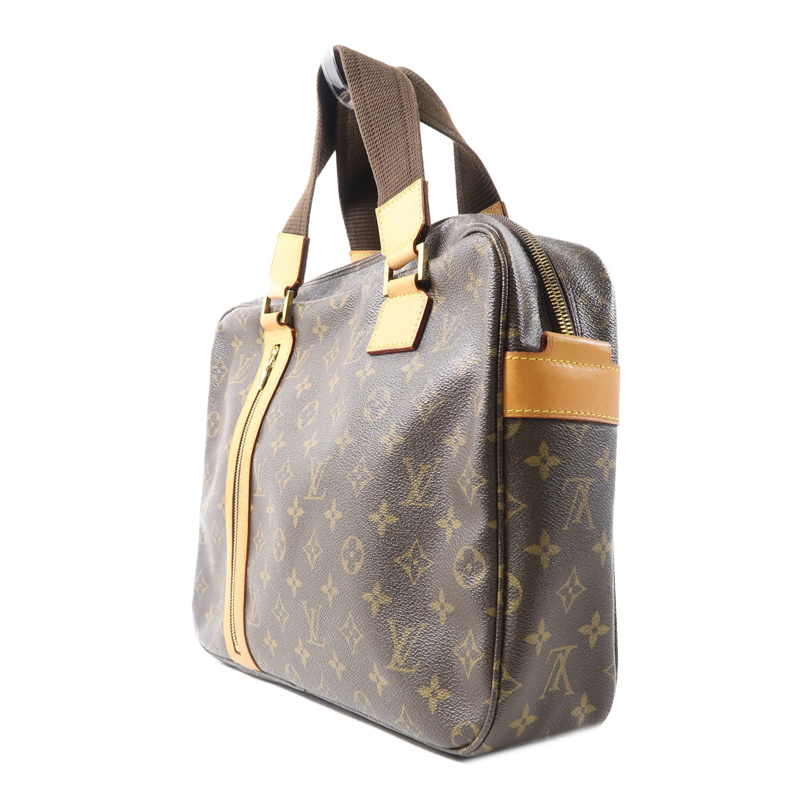 LOUIS VUITTON Monogram Sac Bosphore金扣手挽肩背兩用袋啡色