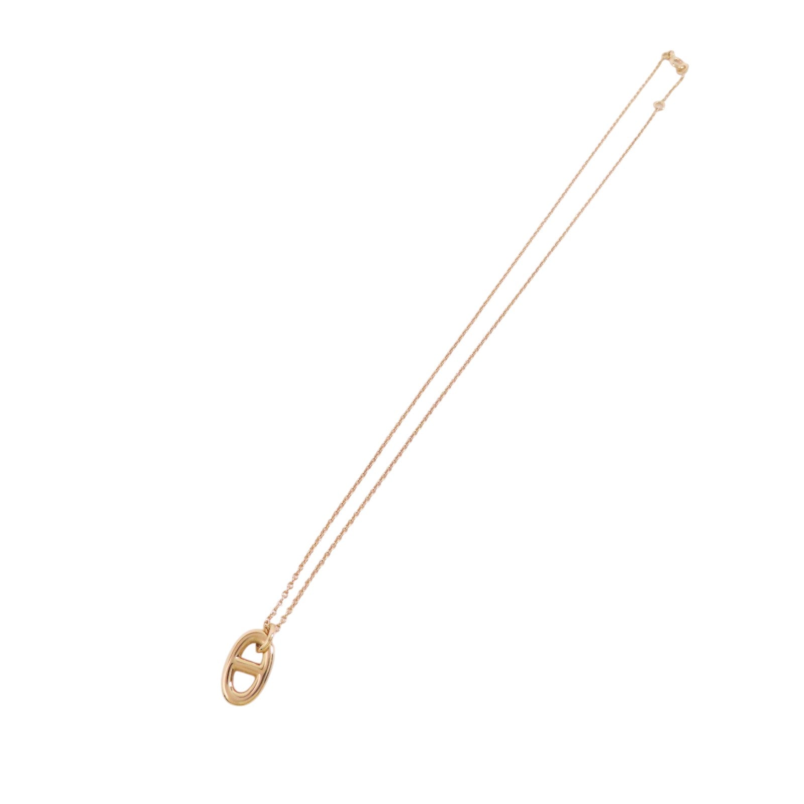 HERMES 18K玫瑰金Farandole Pendant Necklace金扣項鏈