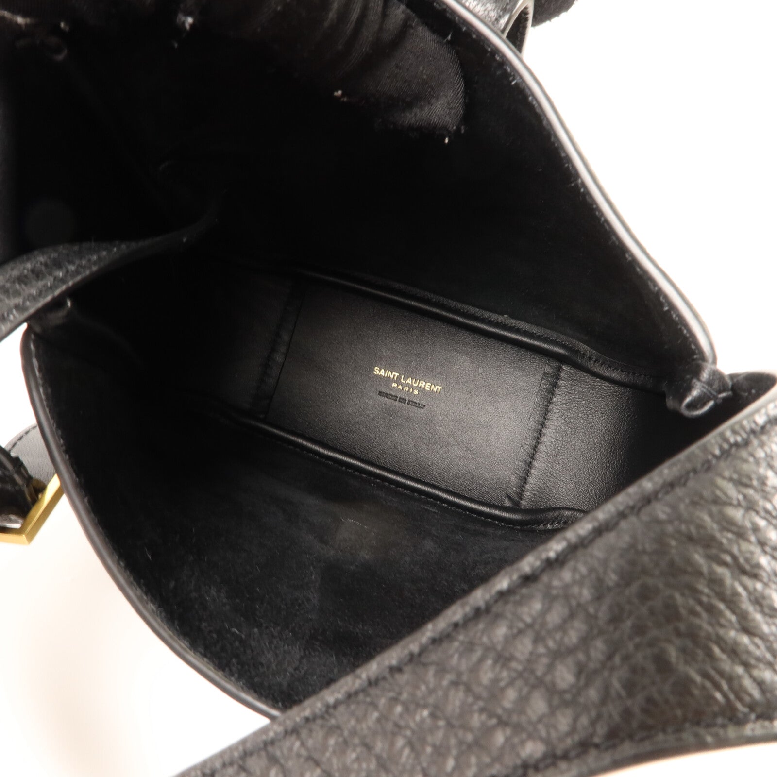 SAINT LAURENT 鹿皮Le 5 A7 Hobo Baby肩背袋