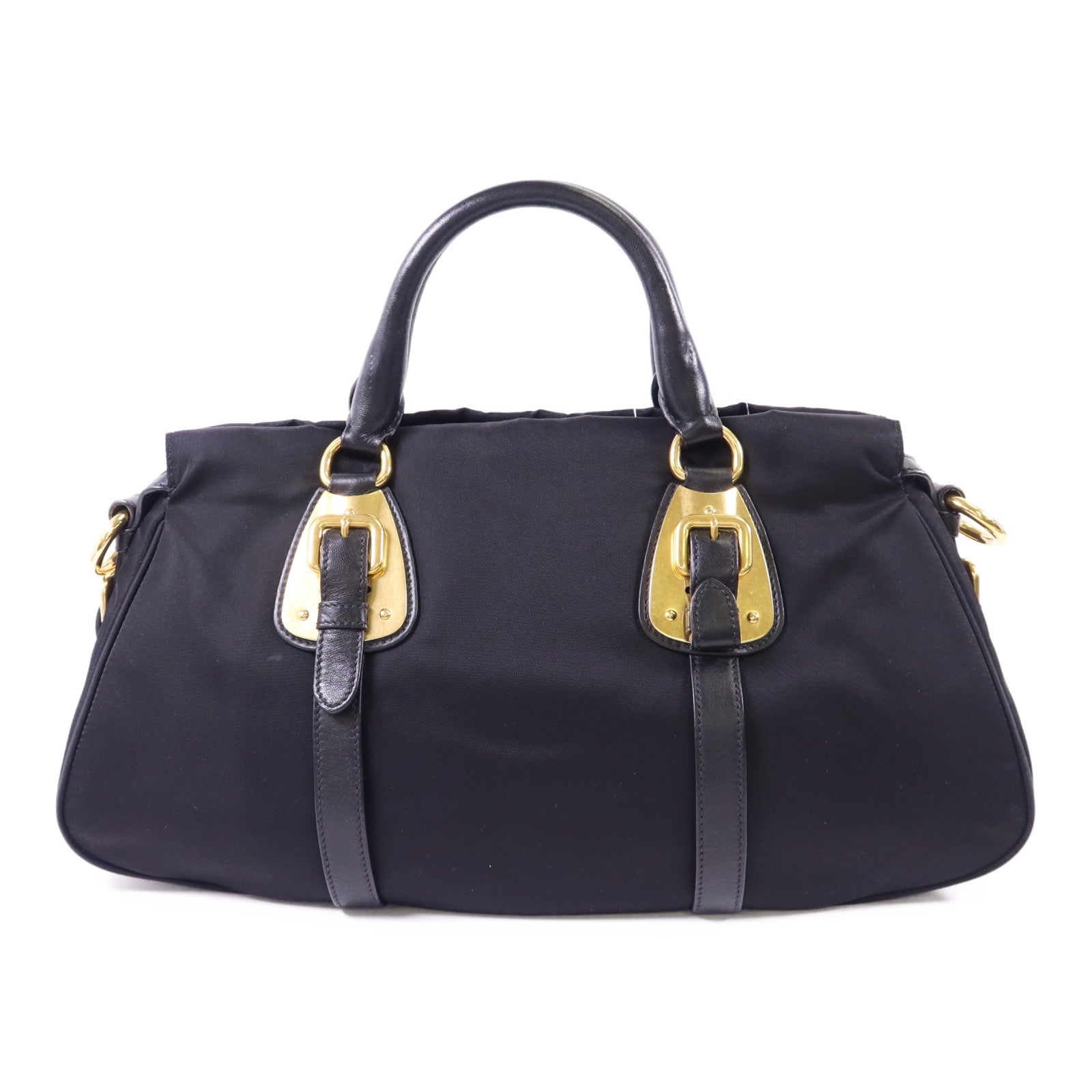 PRADA 尼龍2 Way Shoulder Bag金扣手挽肩背兩用袋