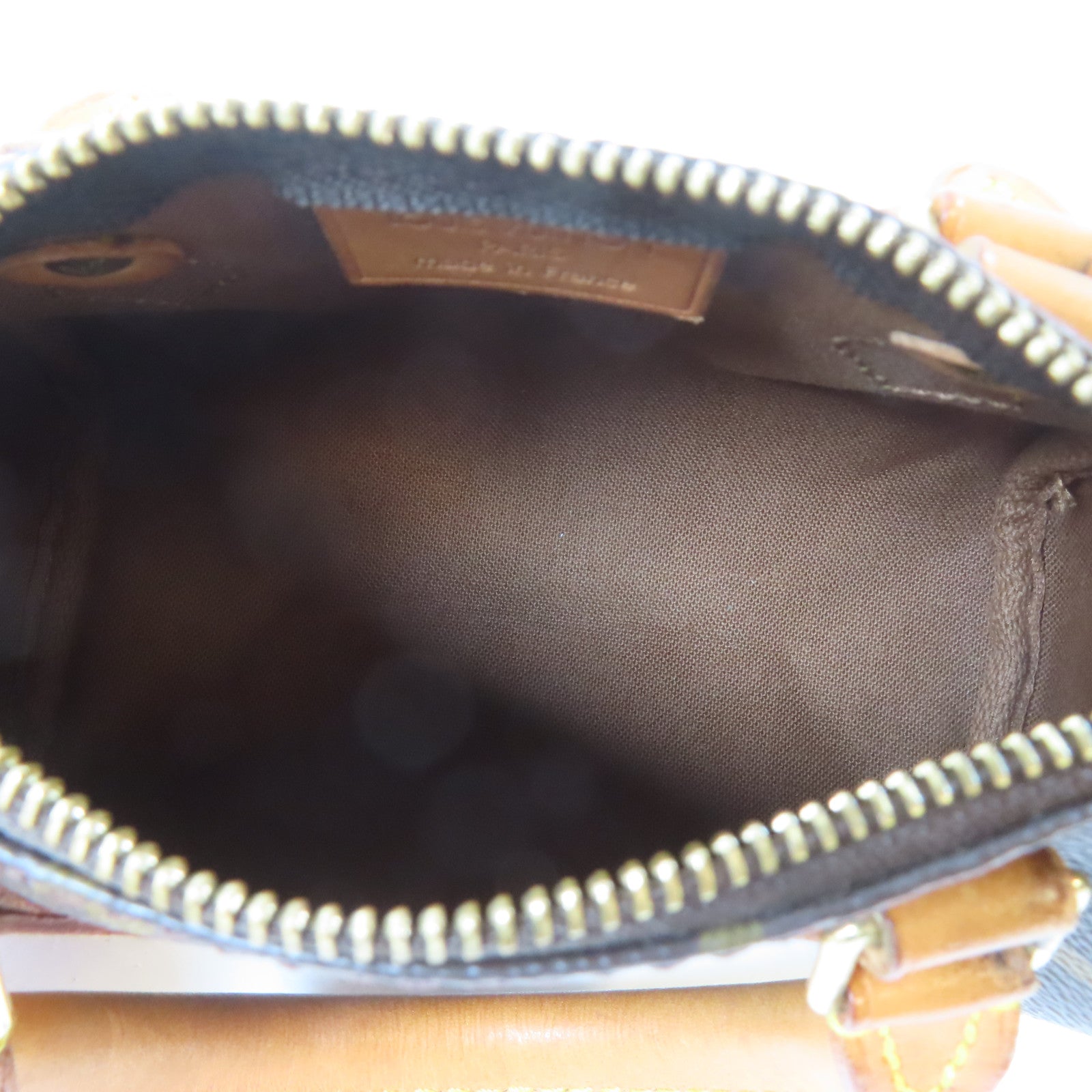 LOUIS VUITTON Monogram Mini Speedy金扣手挽肩背兩用袋啡色