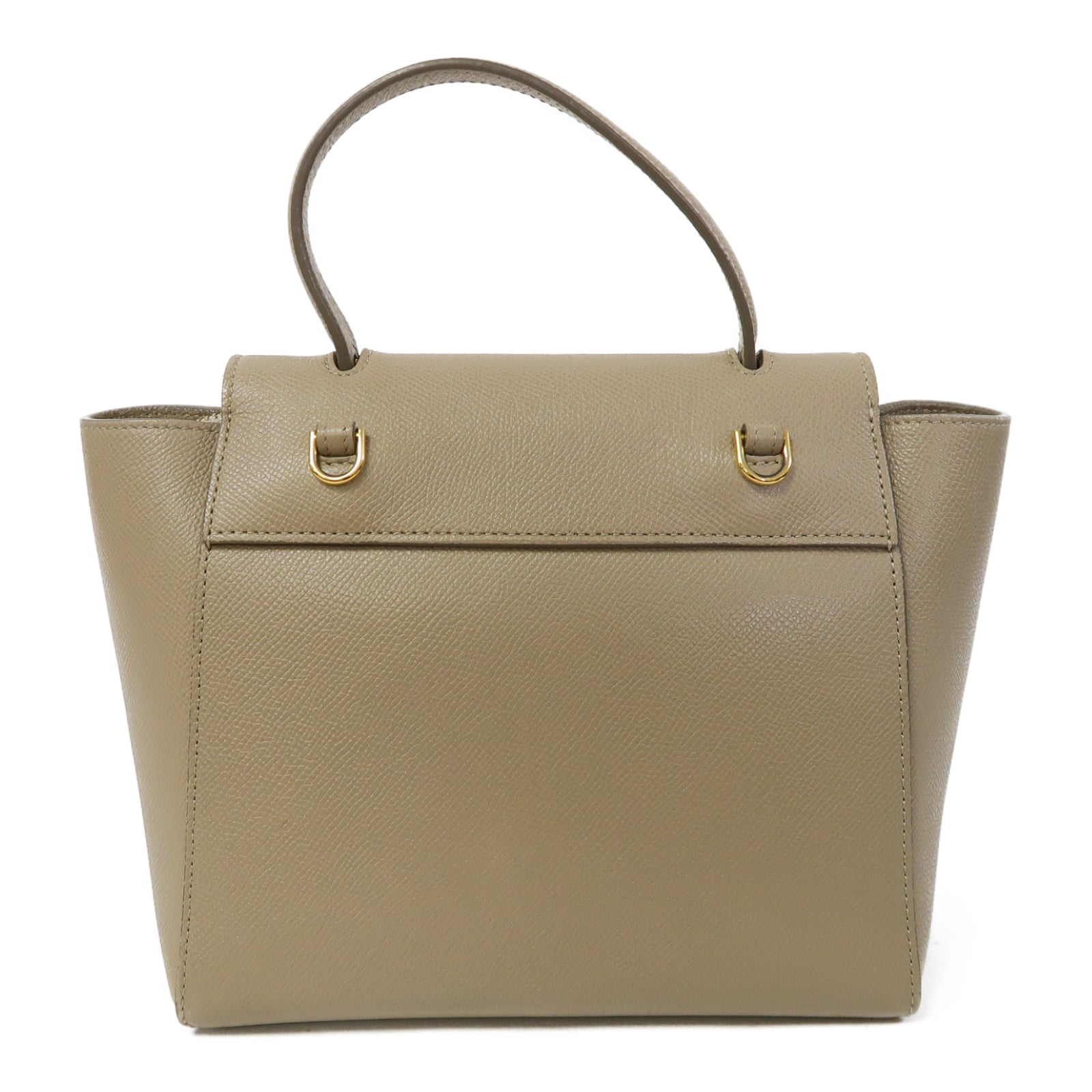 CELINE 牛皮皮革Nano Belt Bag金扣手挽肩背兩用袋啡色