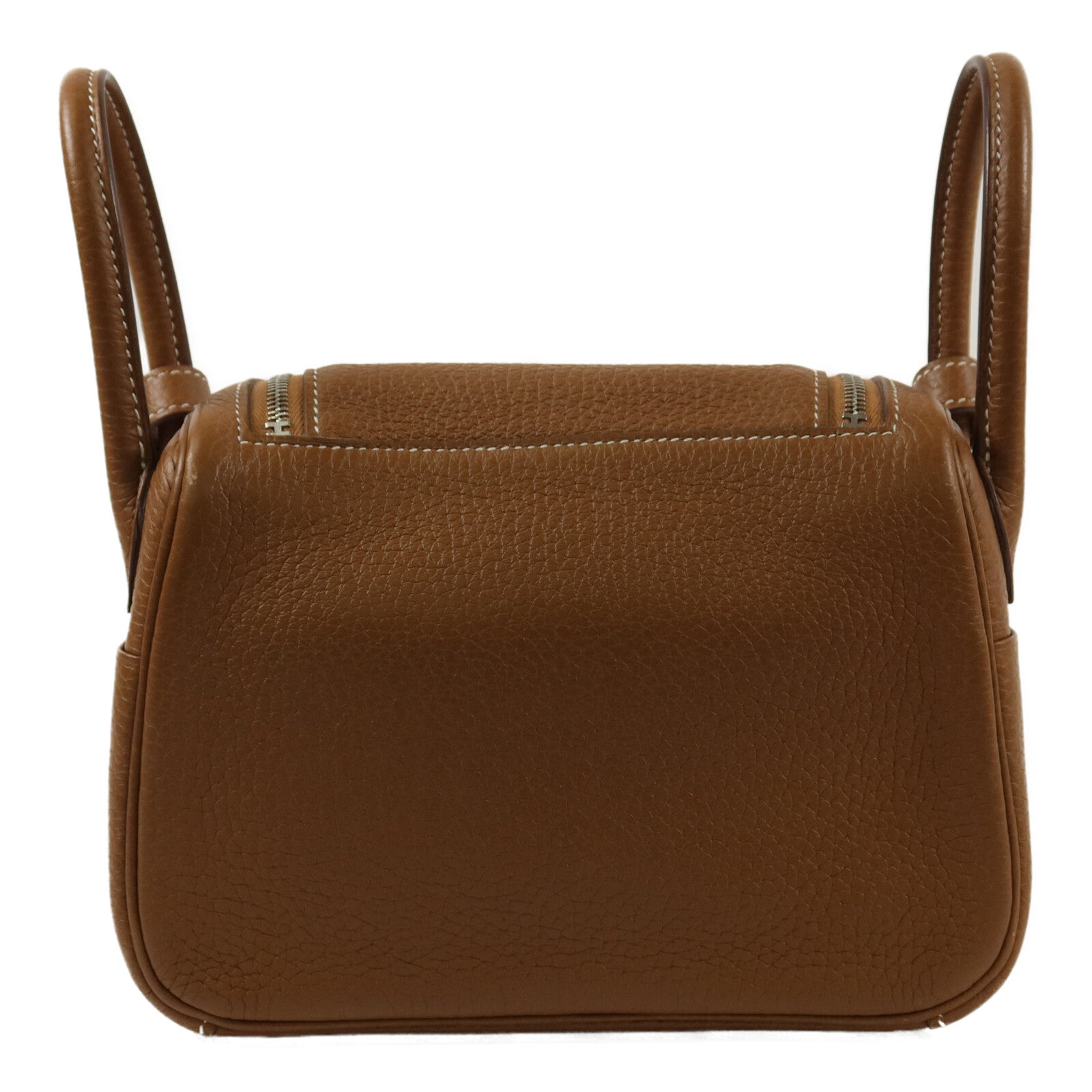 HERMES Clemence皮革Mini Lindy手挽肩背兩用袋Gold