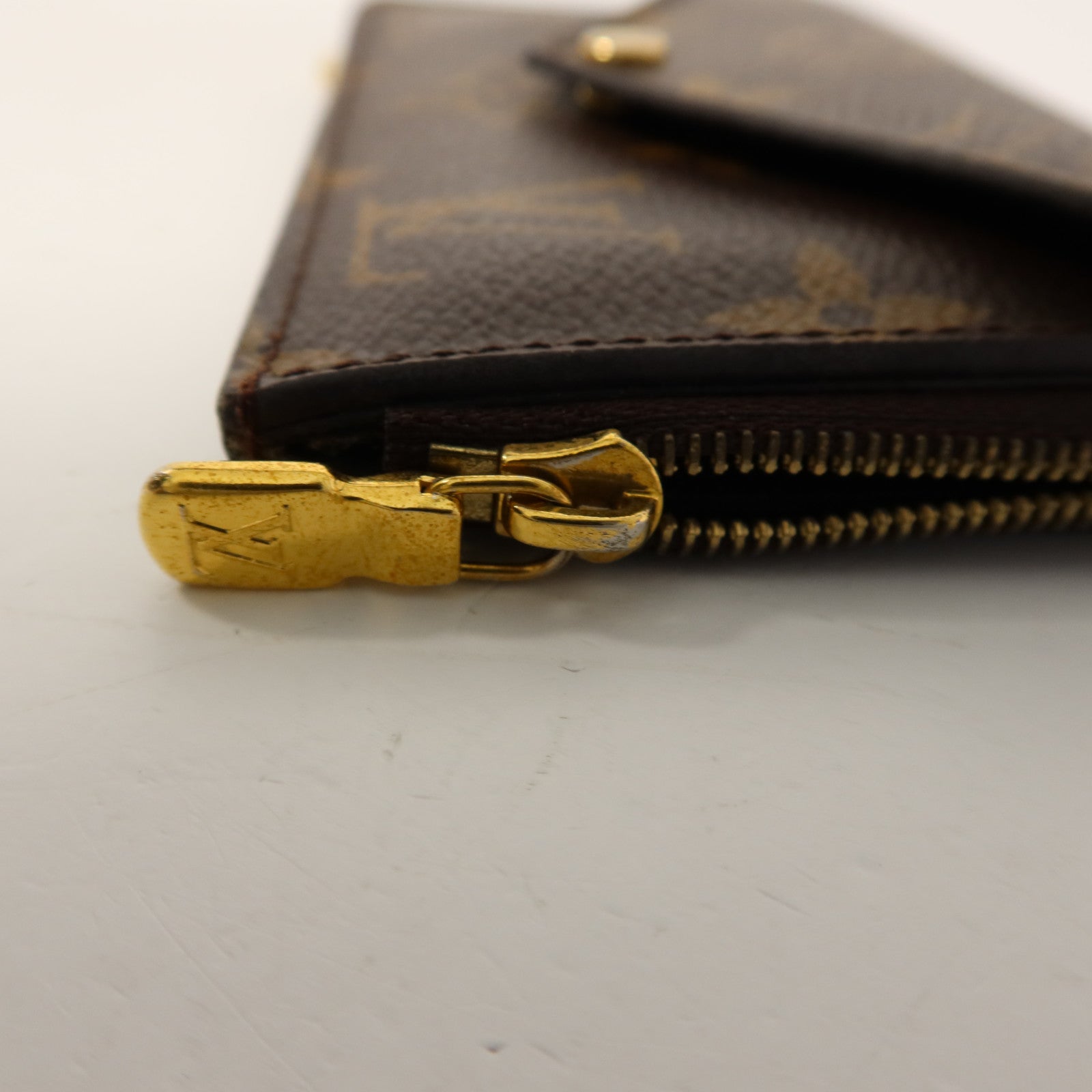 LOUIS VUITTON Monogram Recto Verso金扣卡片套