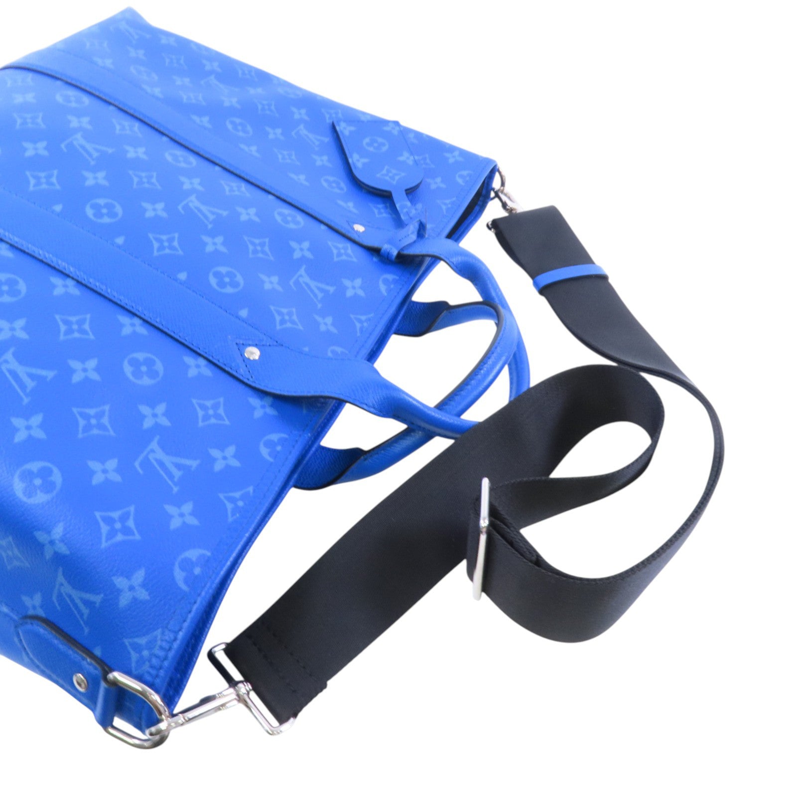 LOUIS VUITTON LVSHW Taigalama Weekend Tote Bag Shoulder Bag M31010 Monogram Blue