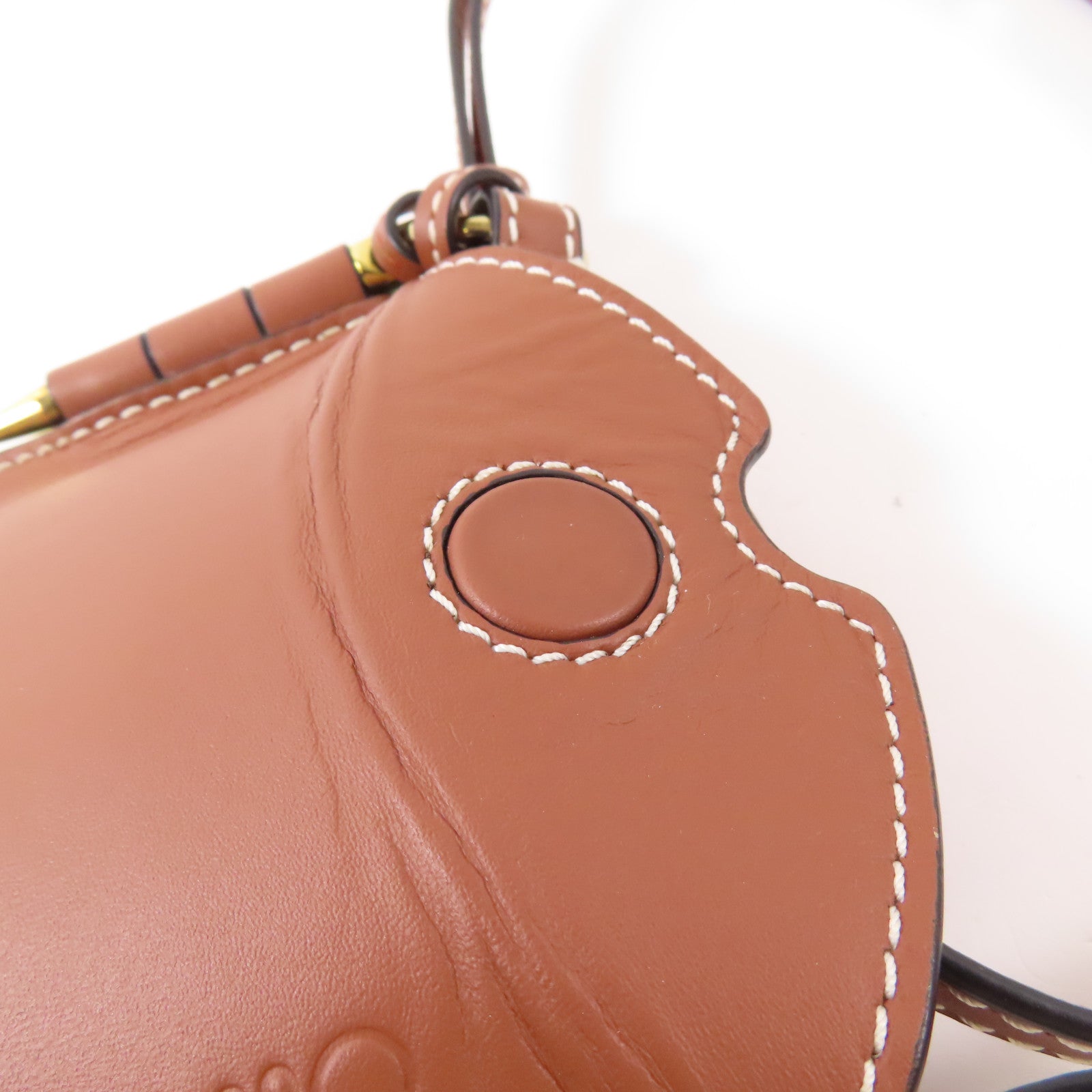 LOEWE 【激減優惠】牛皮皮革Gate Pocket銀扣肩背袋